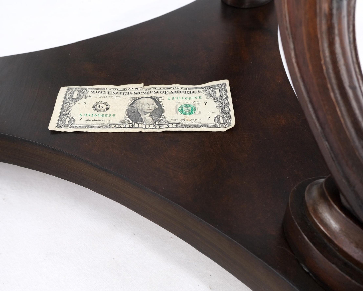 EstablishedLines Very Fine Carved Mahogany Rams Heads Floor lamp Base Gold Leaf Leafs Horner Attr