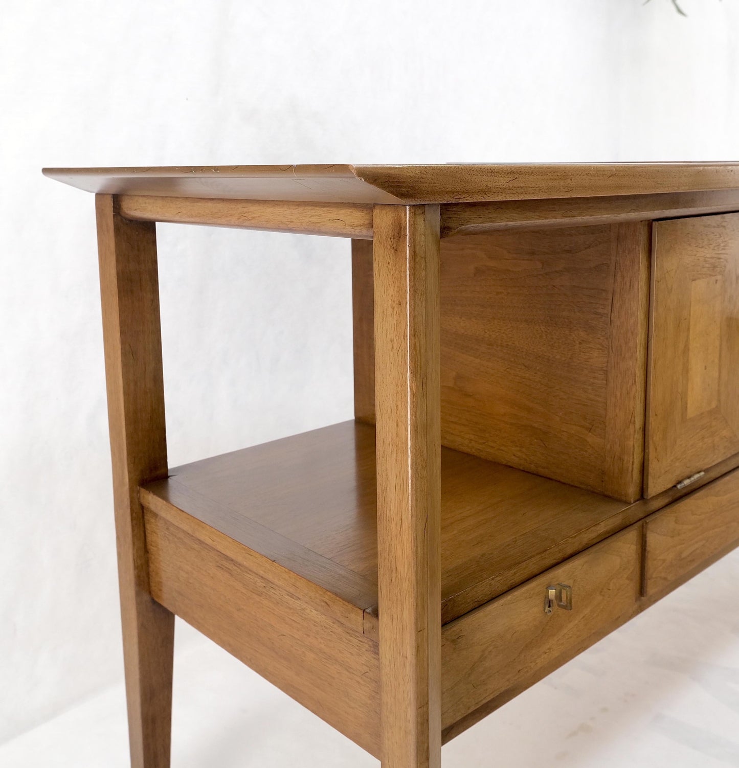EstablishedLines Travertine Fliptop Insert Drop Front Door 3 Drawers Server Credenza Console