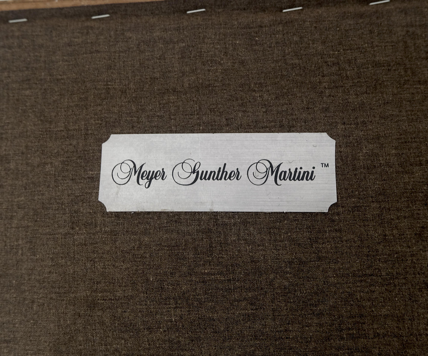 EstablishedLines Carved Dolphins Shape Arms Rounded Back Lounge Chairs Leather Upholstery AS IS