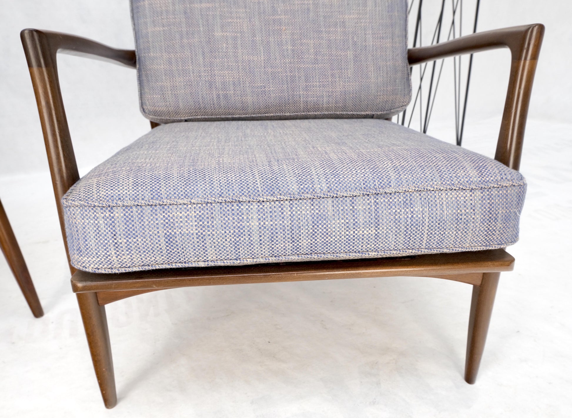 EstablishedLines Pair Kofod Larsen Selig Danish Mid-Century Modern Lounge Chairs New Upholstery