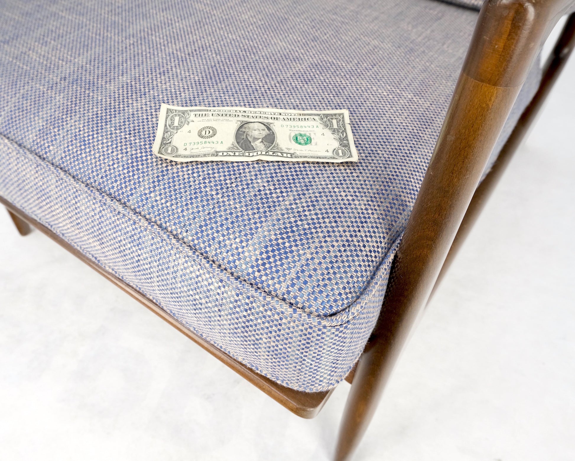 EstablishedLines Pair Kofod Larsen Selig Danish Mid-Century Modern Lounge Chairs New Upholstery