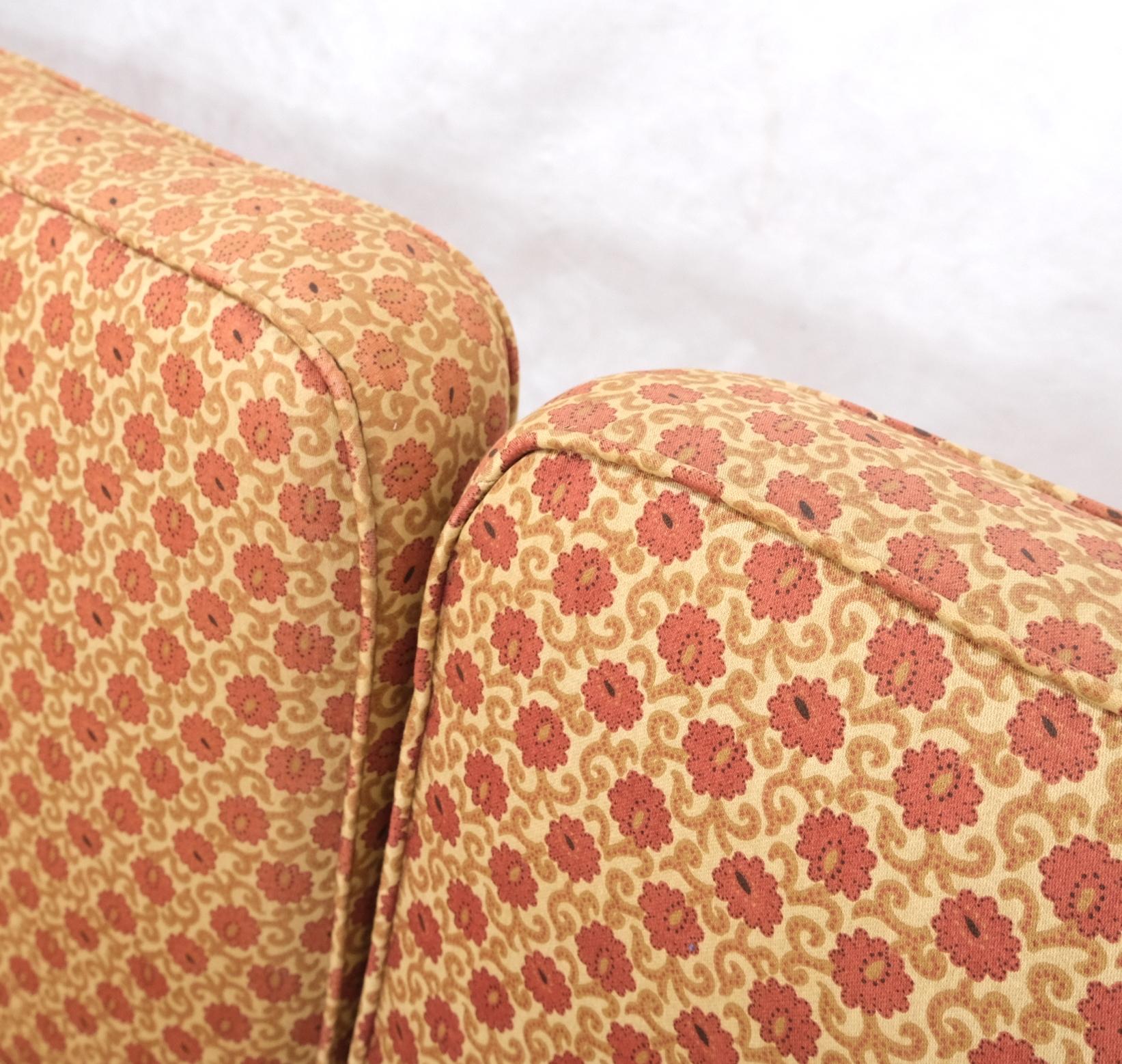 EstablishedLines 5 Pieces Set of Mid Century Rattan Bamboo Sectional Sofa & Arm Longe Chair Mint