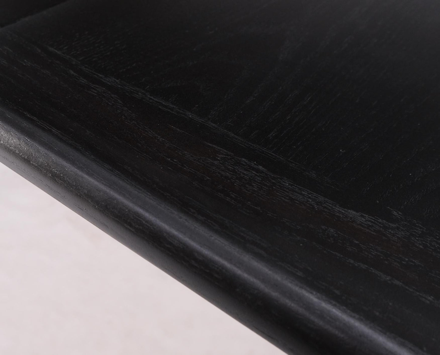 EstablishedLines Round Mid Century Ebonized Oak Dining Table w/ Two Leafs Jack Van der Molen MINT