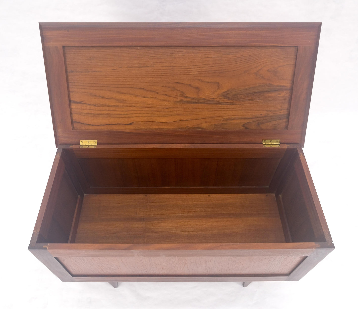 EstablishedLines Danish Mid Century Modern Teak Hope Chest Trunk Storage MINT