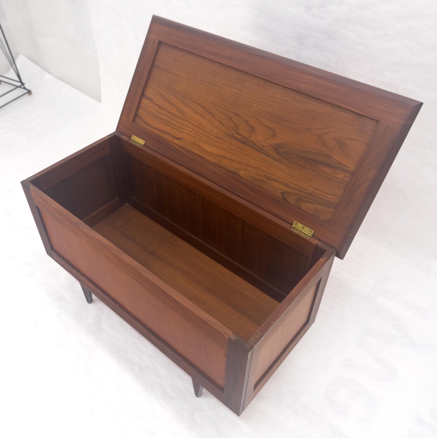 EstablishedLines Danish Mid Century Modern Teak Hope Chest Trunk Storage MINT