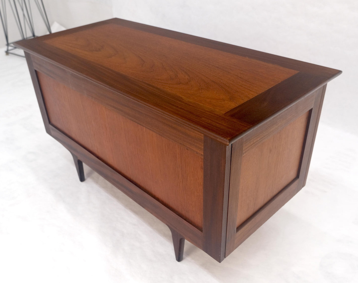 EstablishedLines Danish Mid Century Modern Teak Hope Chest Trunk Storage MINT