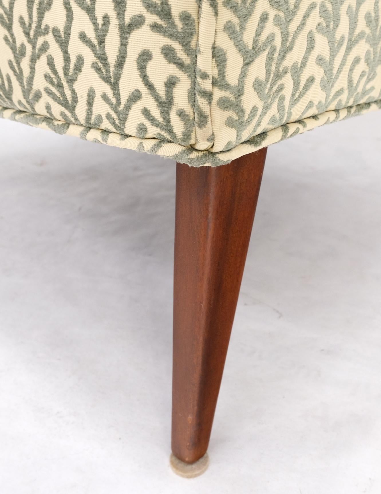 EstablishedLines Pair of Scoop like Shape Light Profile Mid Century Modern Lounge Chairs Mint