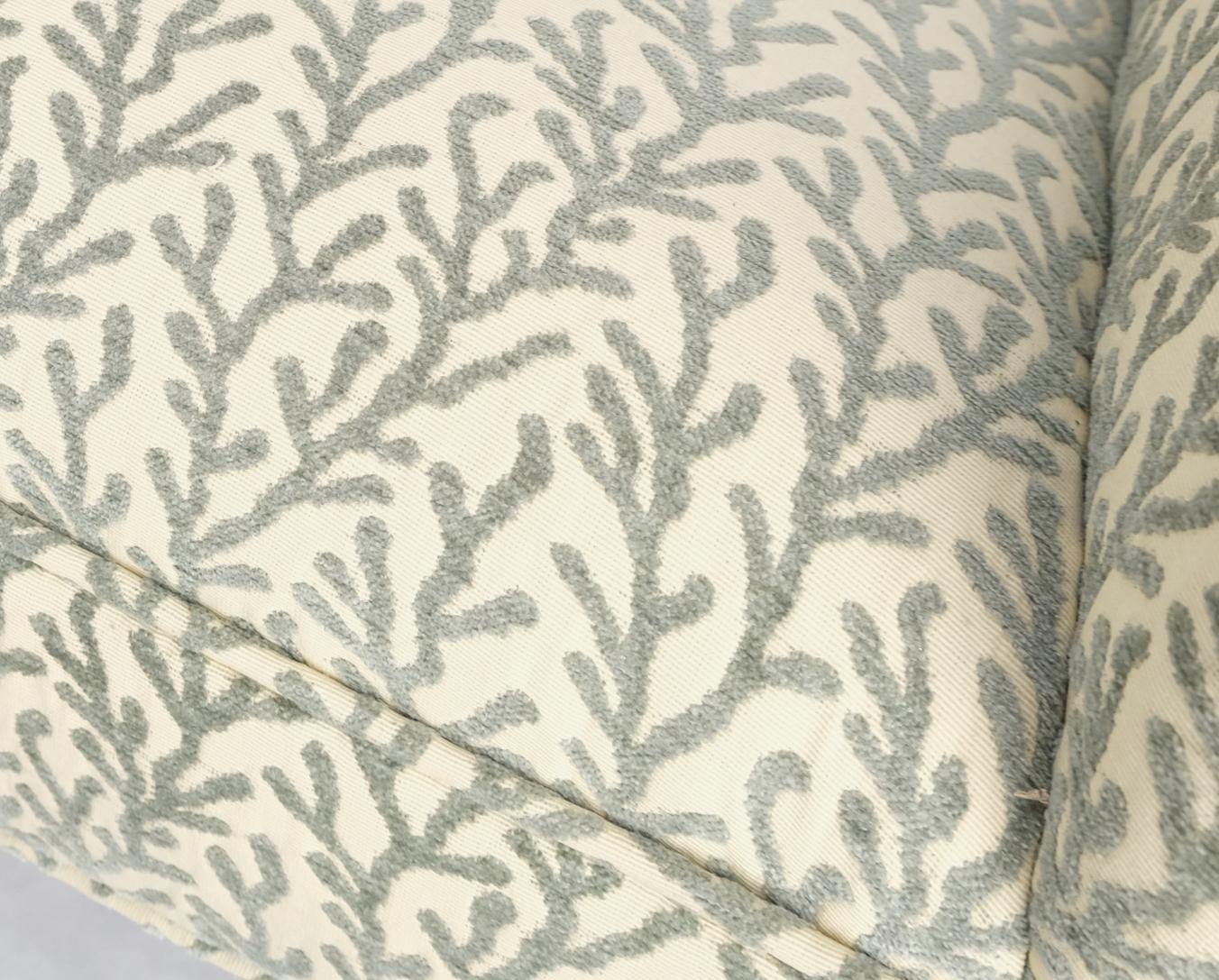 EstablishedLines Pair of Scoop like Shape Light Profile Mid Century Modern Lounge Chairs Mint