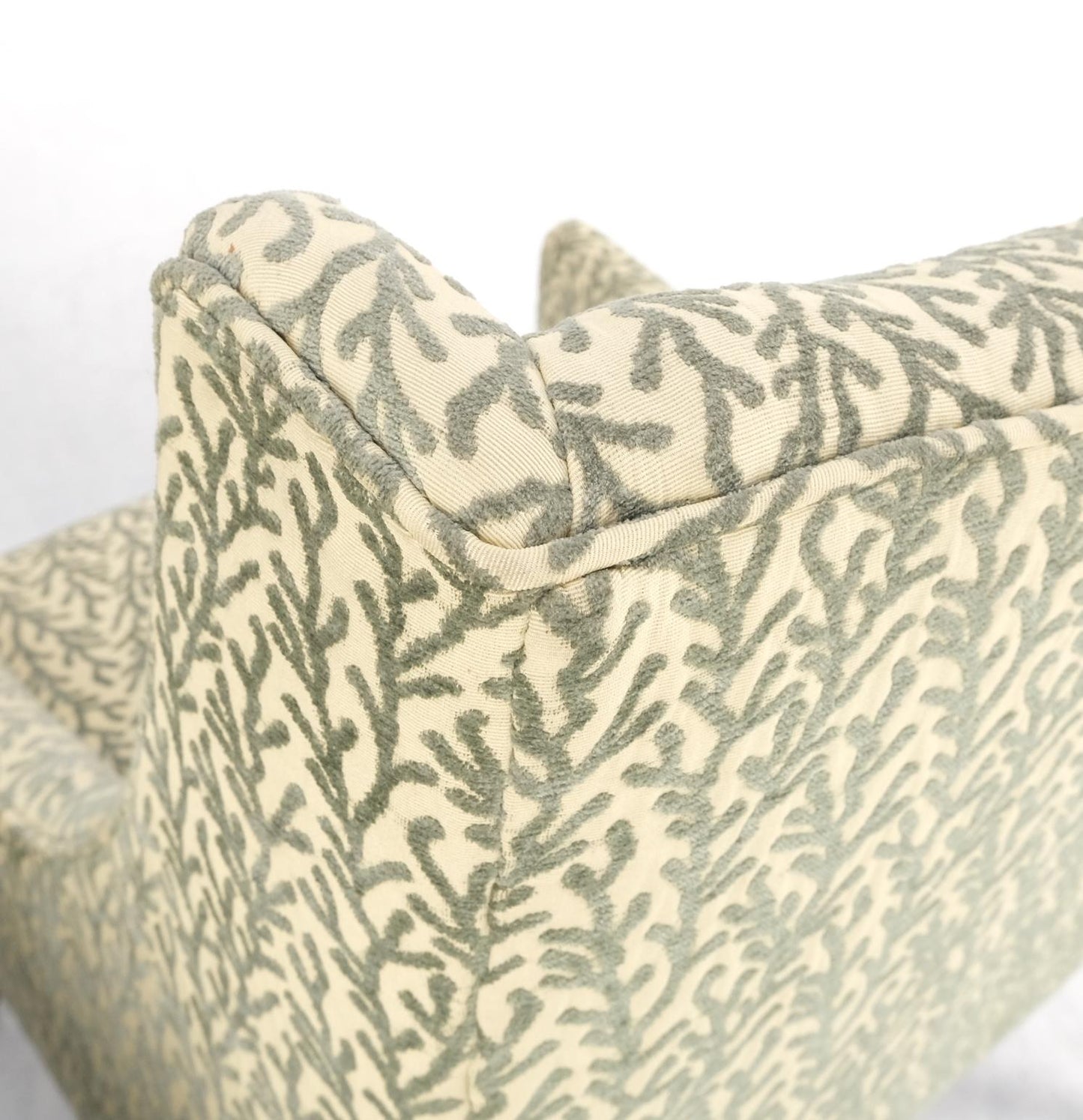 EstablishedLines Pair of Scoop like Shape Light Profile Mid Century Modern Lounge Chairs Mint