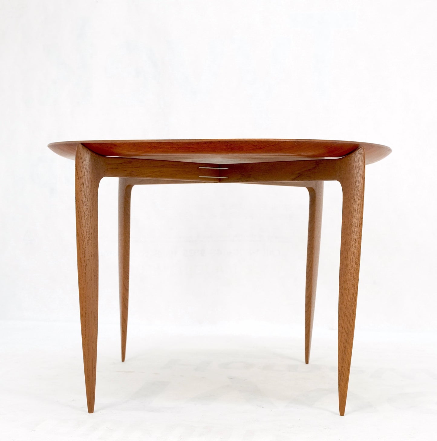 EstablishedLines Fritz Hansen Danish Mid-Century Modern Folding Coffee Table Stand Tray Top Mint!