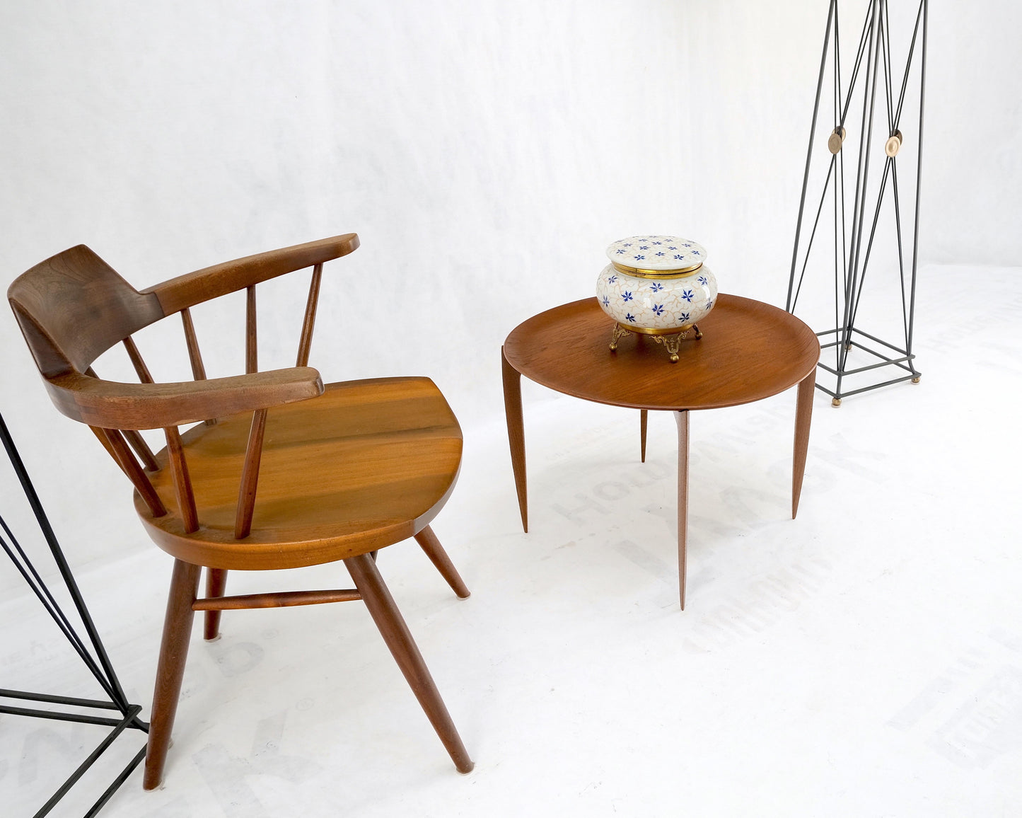 EstablishedLines Fritz Hansen Danish Mid-Century Modern Folding Coffee Table Stand Tray Top Mint!