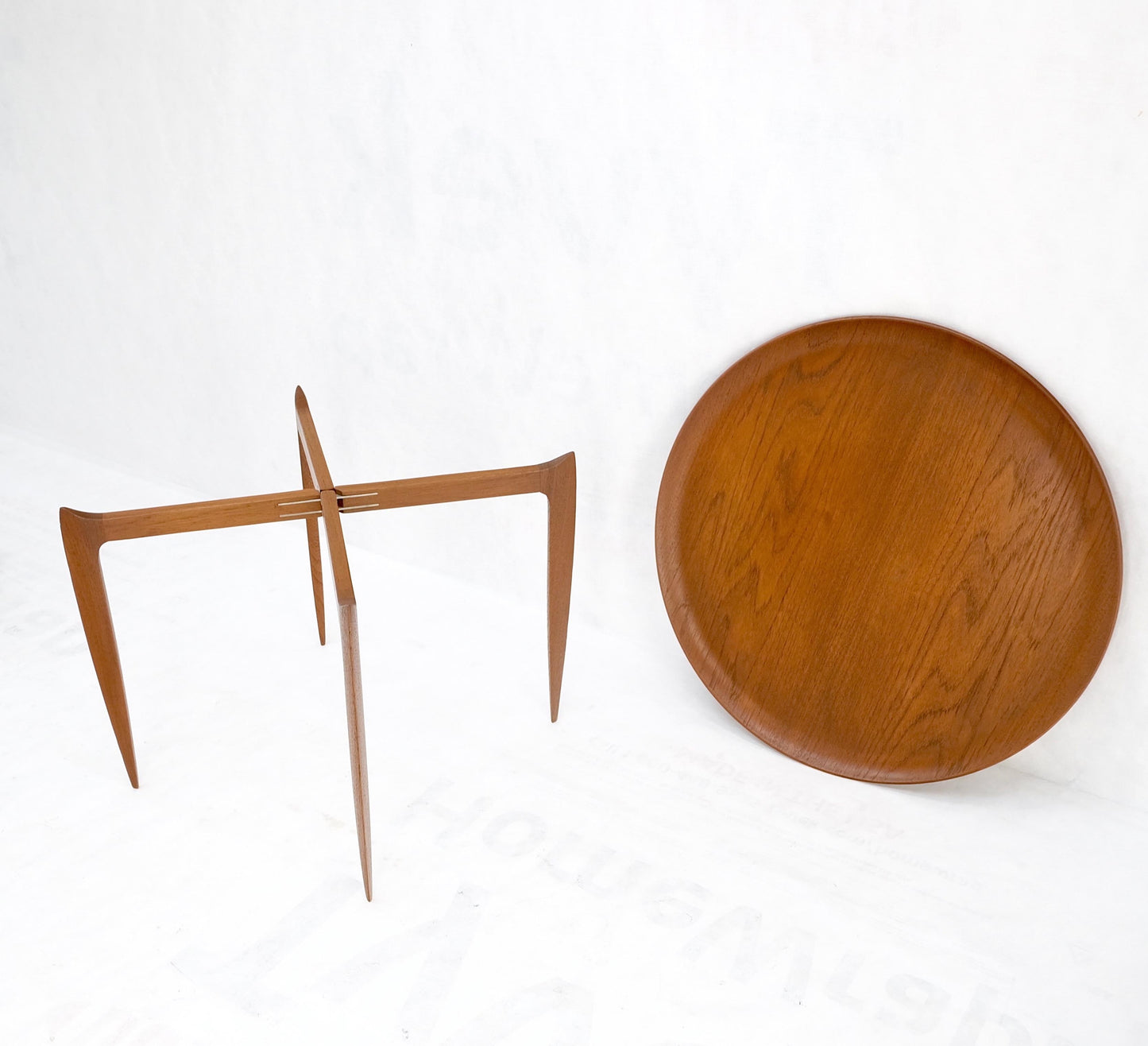 EstablishedLines Fritz Hansen Danish Mid-Century Modern Folding Coffee Table Stand Tray Top Mint!