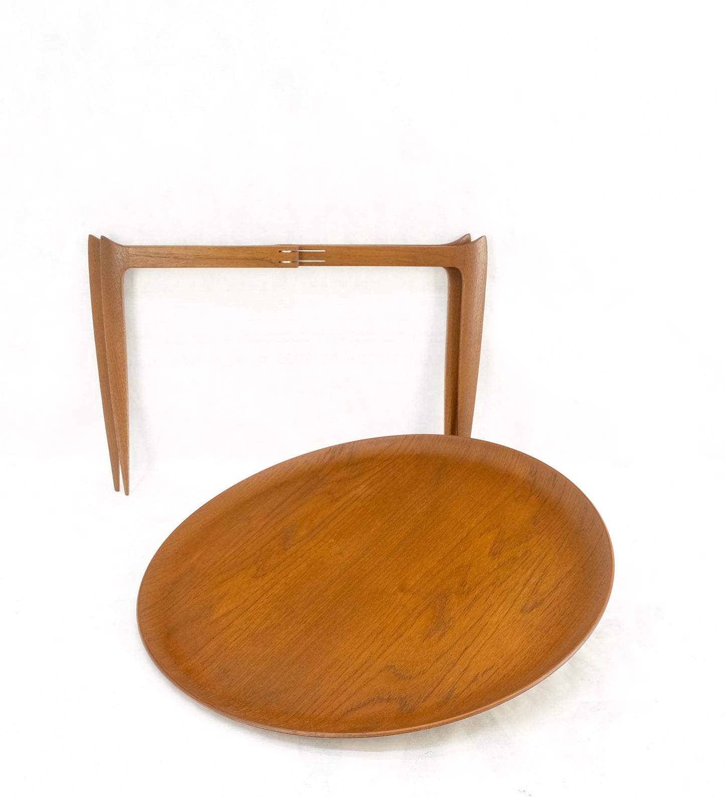 EstablishedLines Fritz Hansen Danish Mid-Century Modern Folding Coffee Table Stand Tray Top Mint!