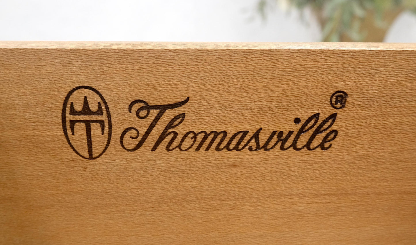 EstablishedLines Dark Amber Tone 6 Drawers High Boy French Chest of Drawers by Thomasville MINT!