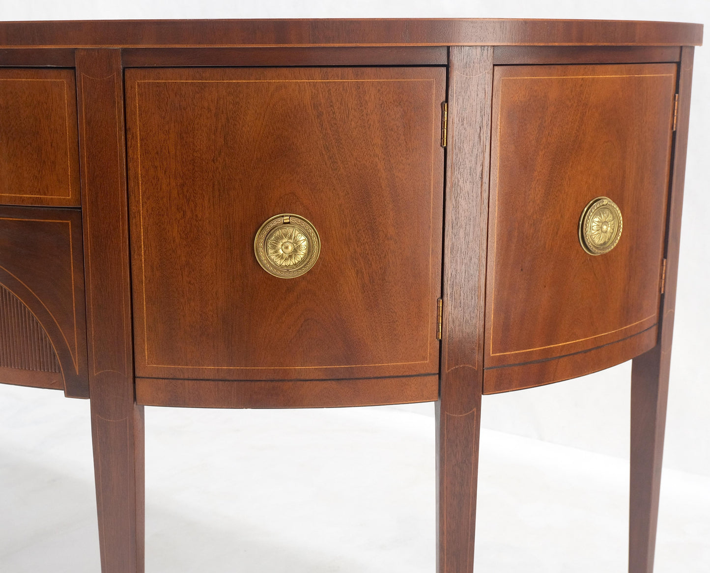 EstablishedLines Baker Demilune Mahogany Federal Style Sideboard MINT!