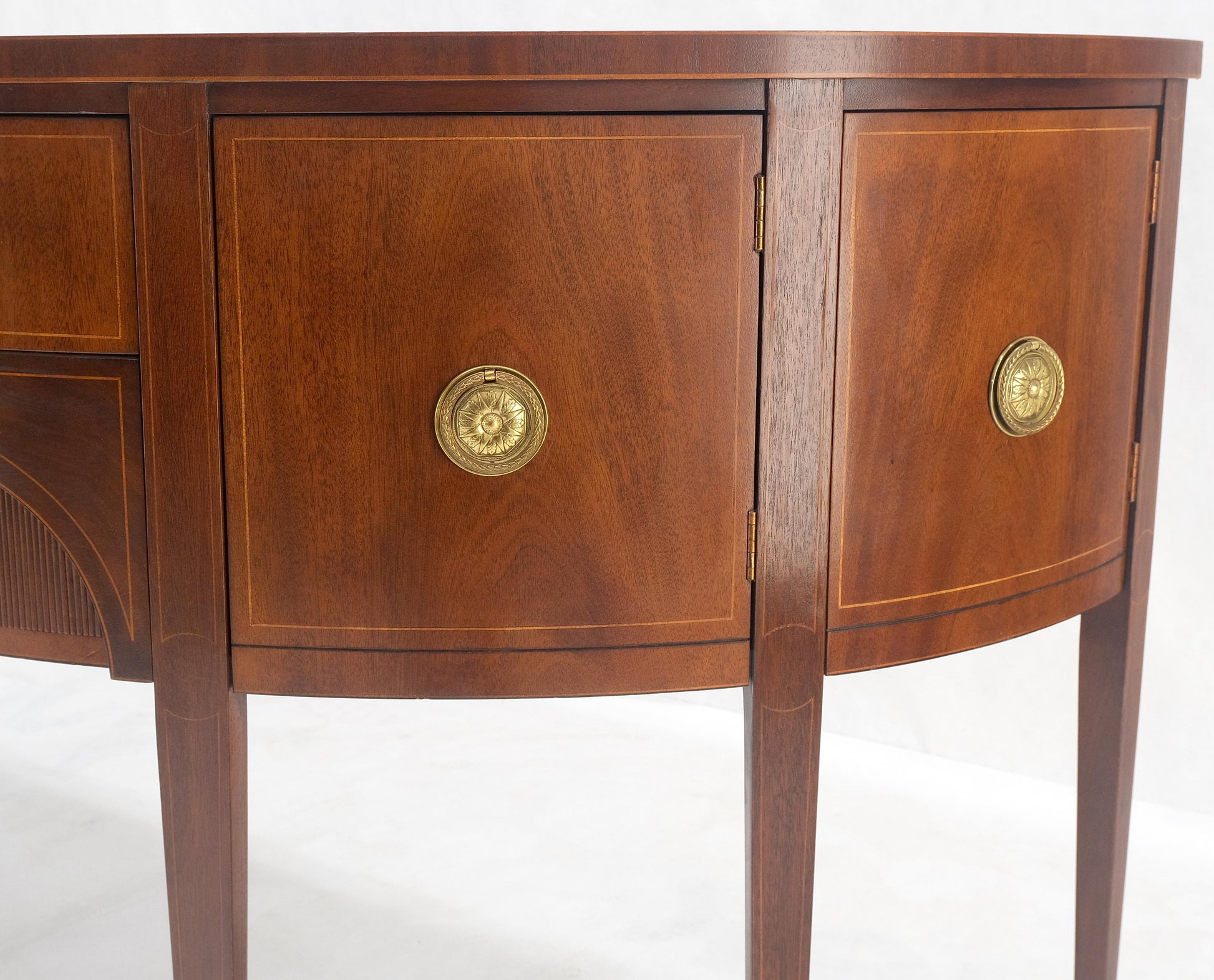 EstablishedLines Baker Demilune Mahogany Federal Style Sideboard MINT!