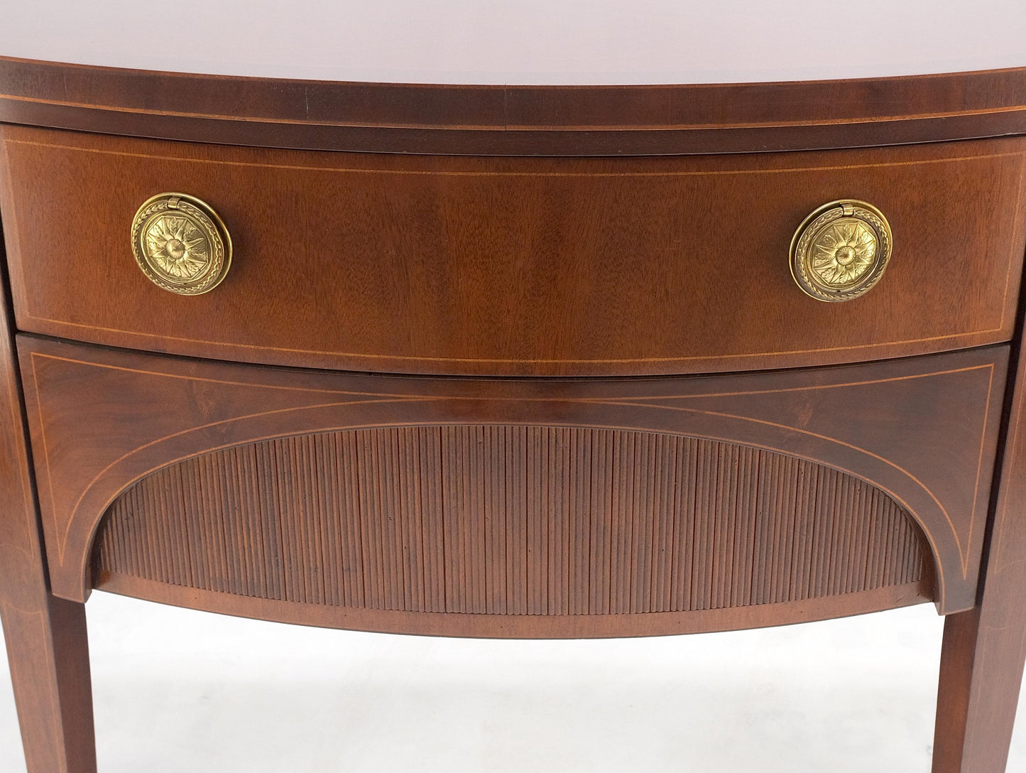 EstablishedLines Baker Demilune Mahogany Federal Style Sideboard MINT!