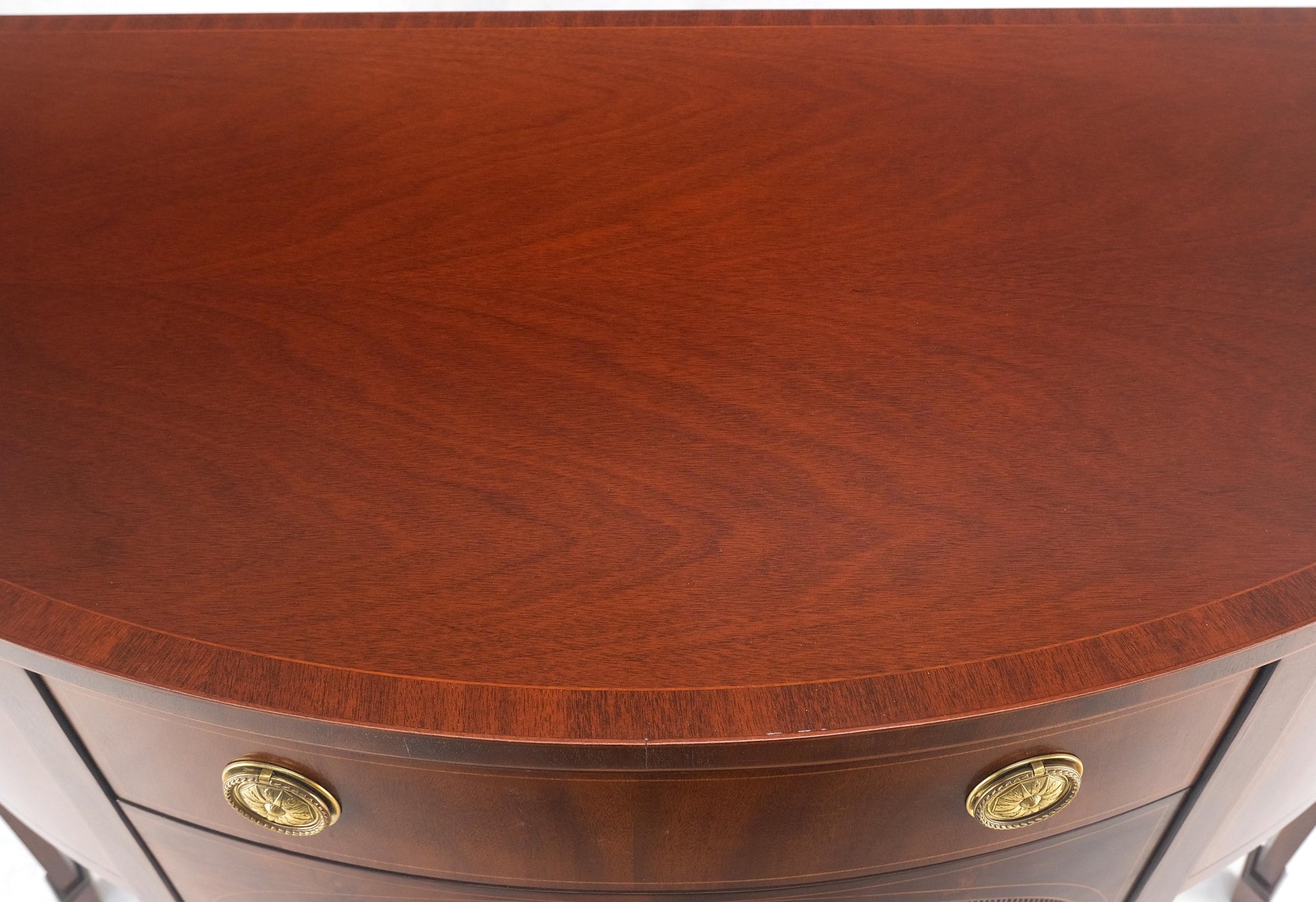 EstablishedLines Baker Demilune Mahogany Federal Style Sideboard MINT!