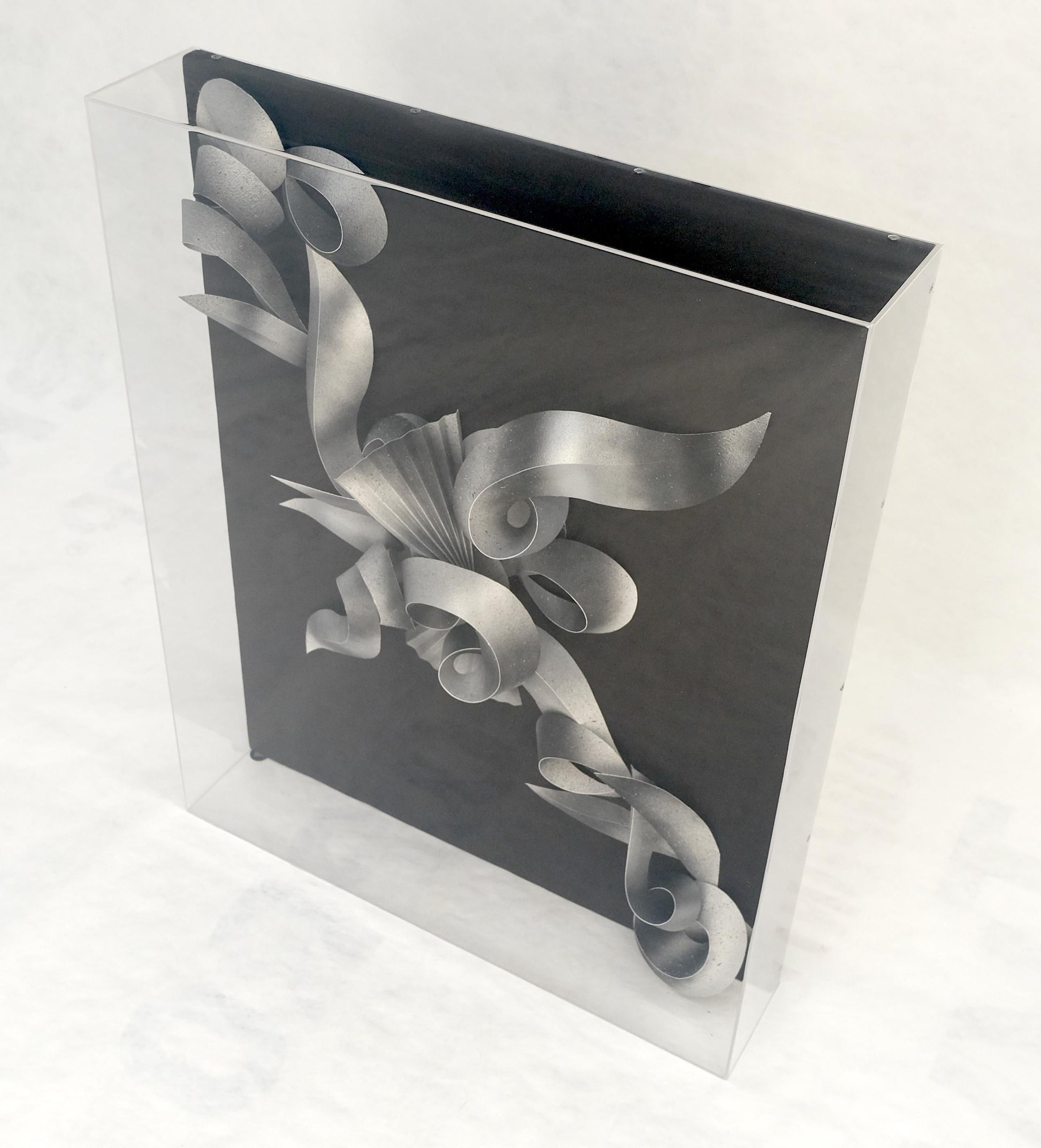 EstablishedLines Showcased 3D Abstract Signed Greg Copeland Paper Sculpture Rectangular Wall Art