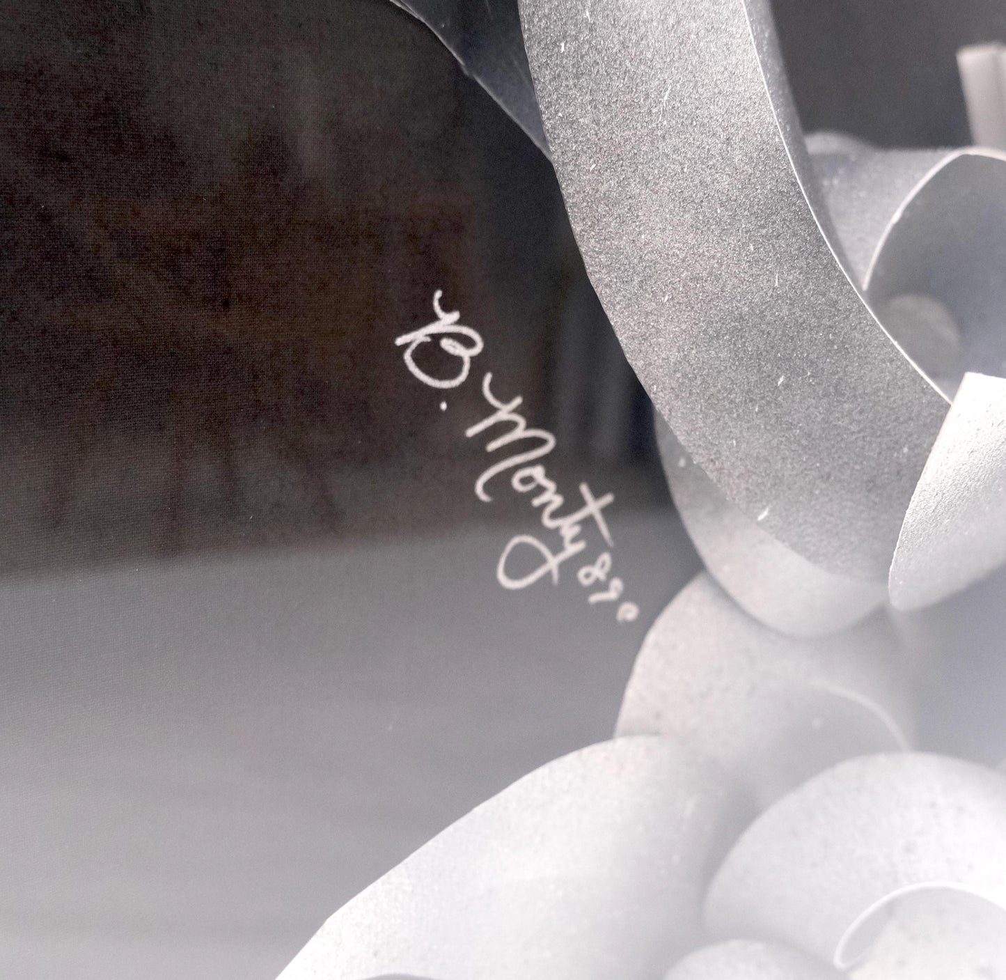 EstablishedLines Showcased 3D Abstract Signed Greg Copeland Paper Sculpture Rectangular Wall Art