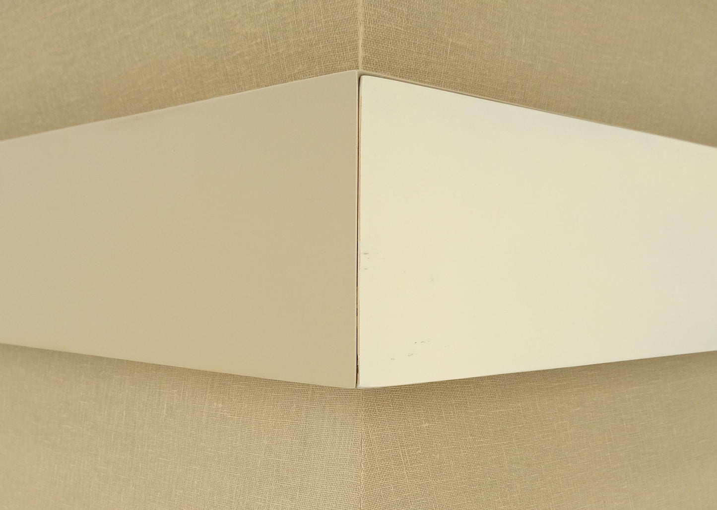 EstablishedLines Linen Wrapped Ernest C. Masi "Sheaf of Wheet" Shape One Drawer End Table MINT