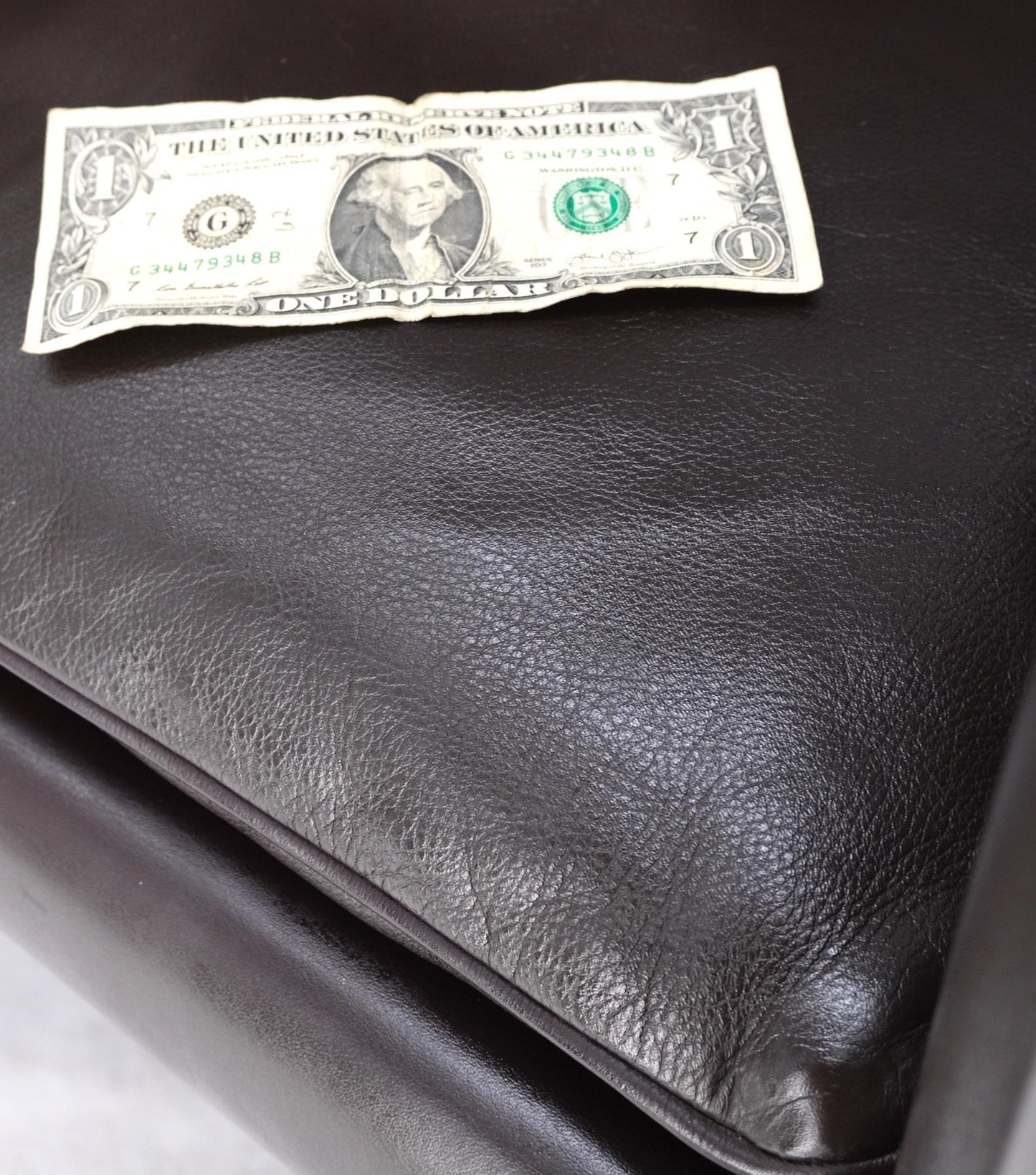 EstablishedLines Pair of Dark Brown Plum Leather Break Side Chairs Mario Bellini for Cassina Mint