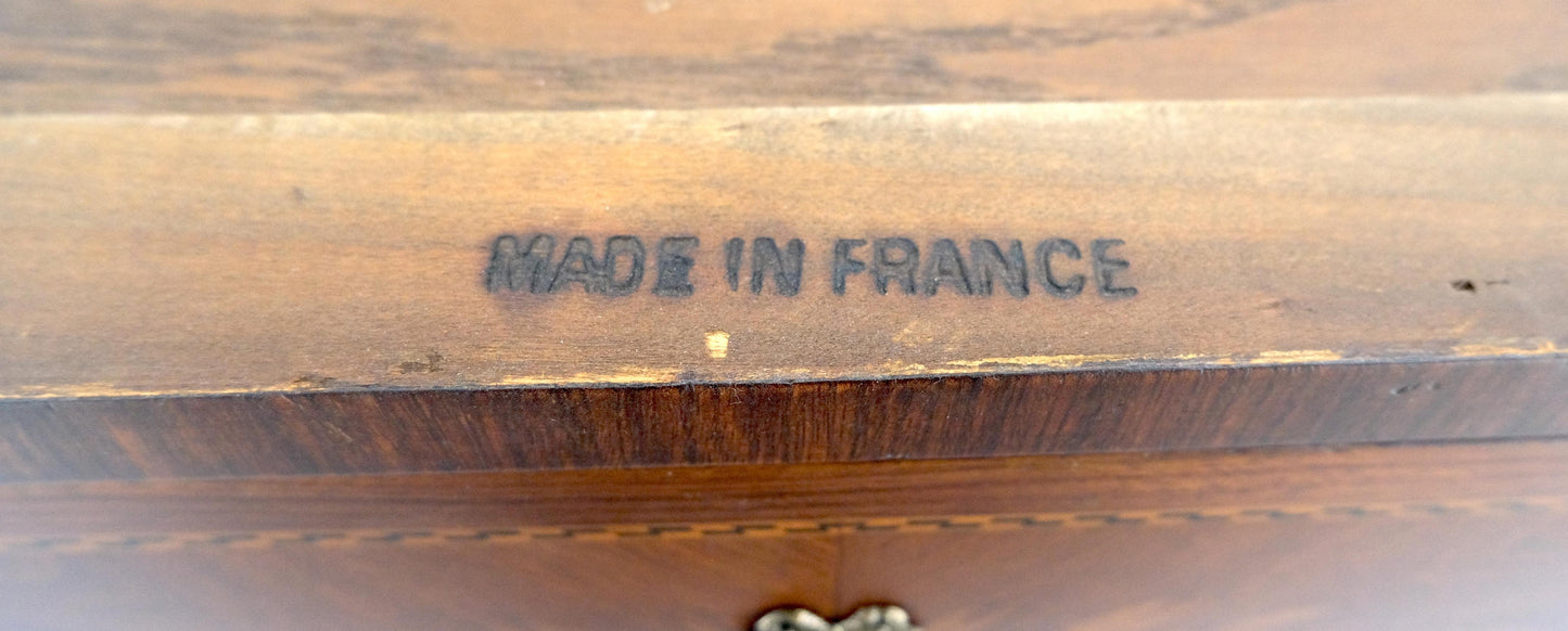 EstablishedLines Rouge Marble Top 6 Drawers w/ Dovetails French Louis XV Lingerie Chest Dresser