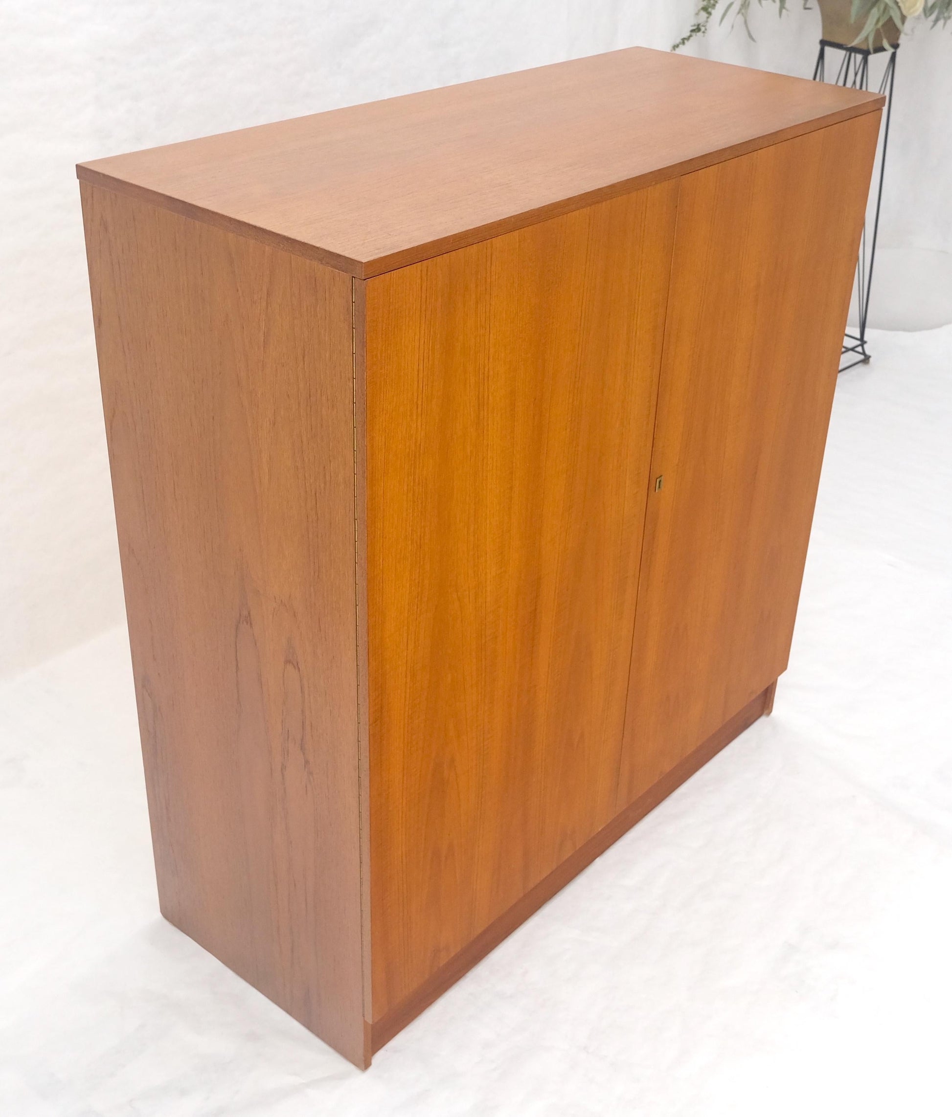 EstablishedLines Danish Teak Mid Century Modern Drop Front Secretary Box Desk Cabinet MINT