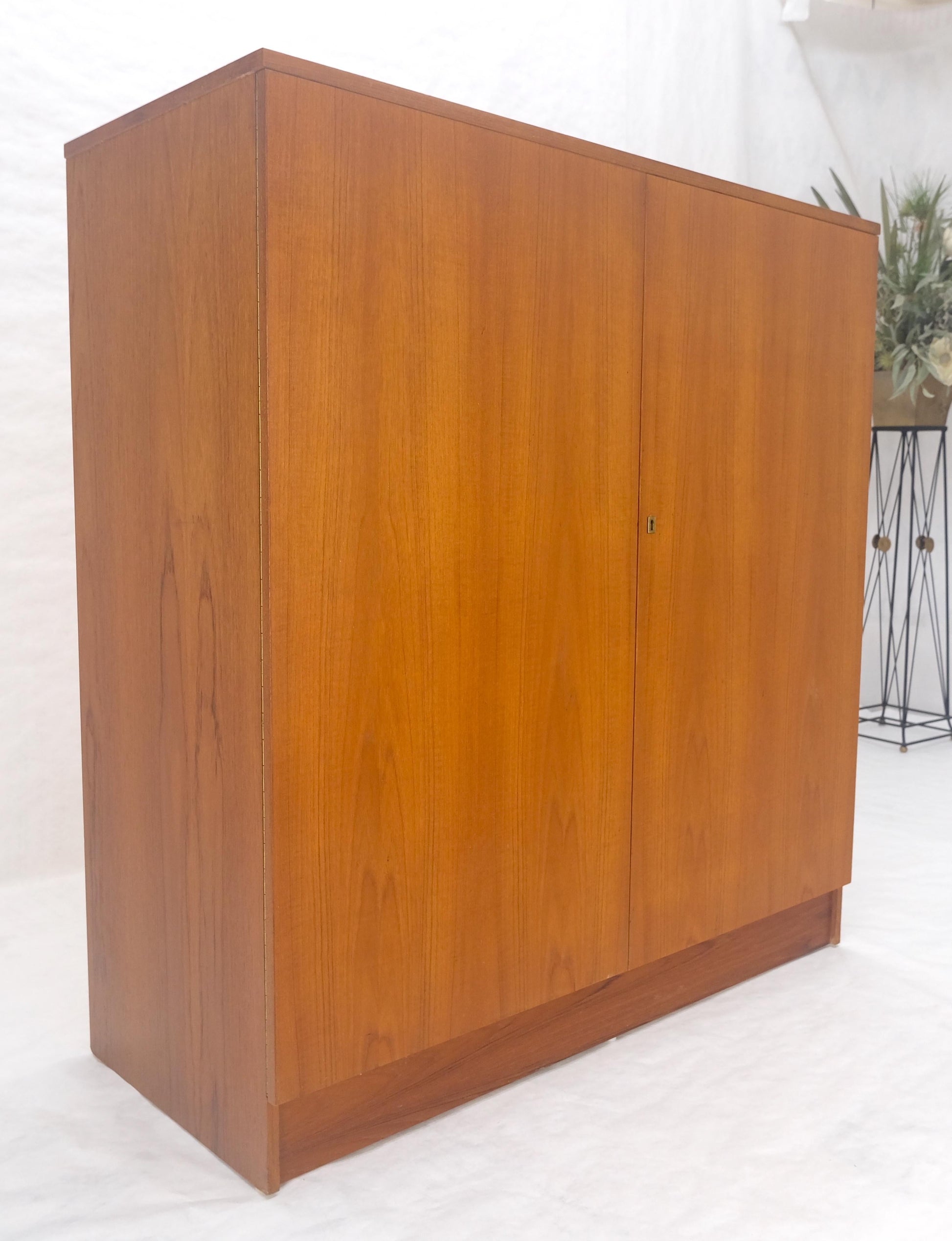 EstablishedLines Danish Teak Mid Century Modern Drop Front Secretary Box Desk Cabinet MINT