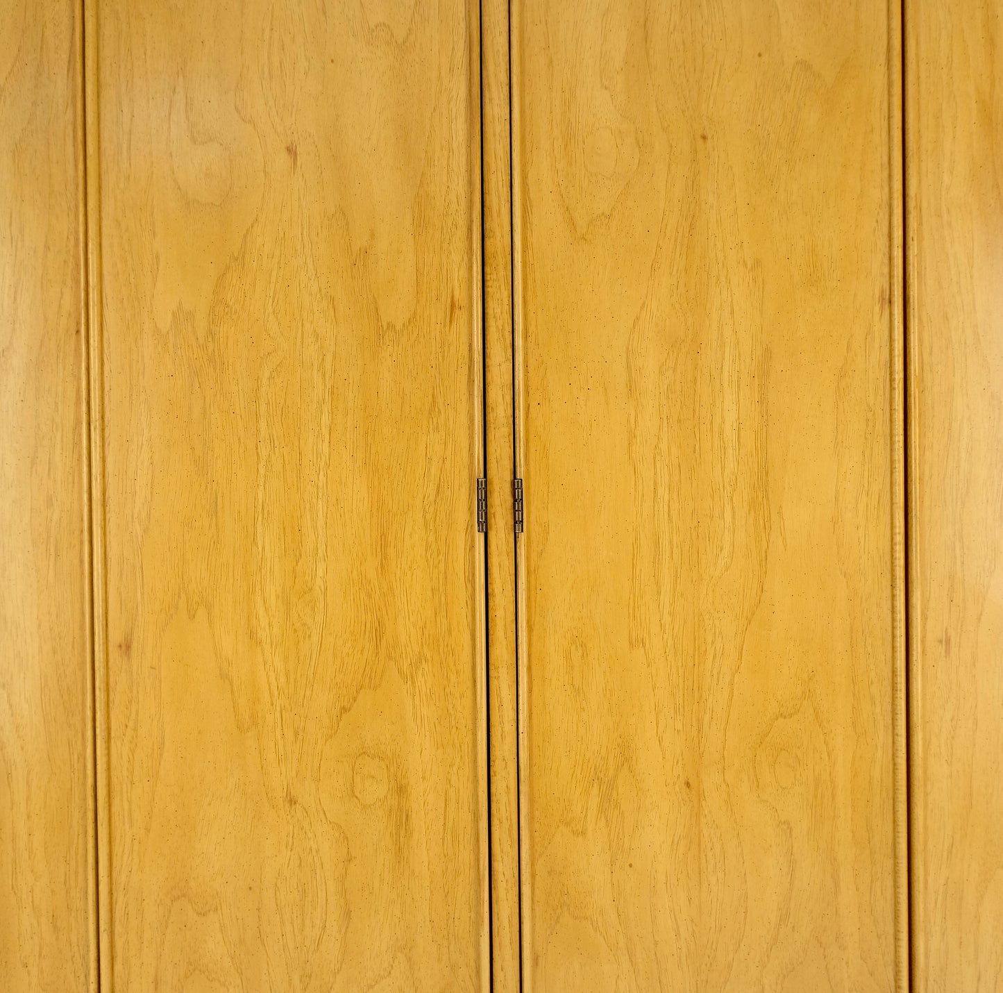 EstablishedLines Blond Walnut Side by Side 4 Doors Two Compartment Chest Drawers Dresser MINT!