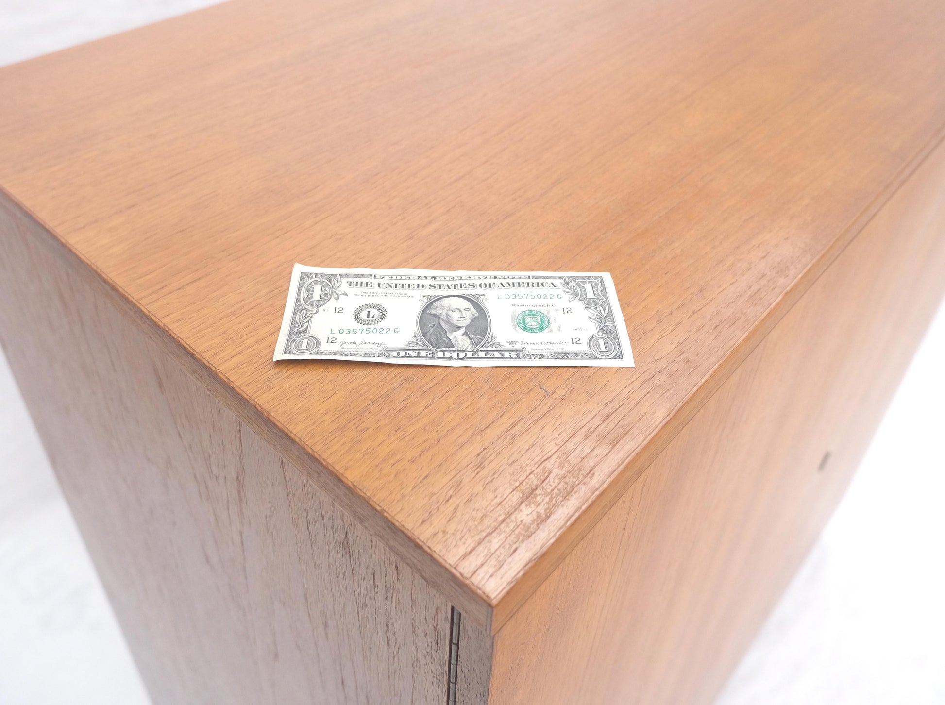 EstablishedLines Danish Teak Mid Century Modern Drop Front Secretary Box Desk Cabinet MINT