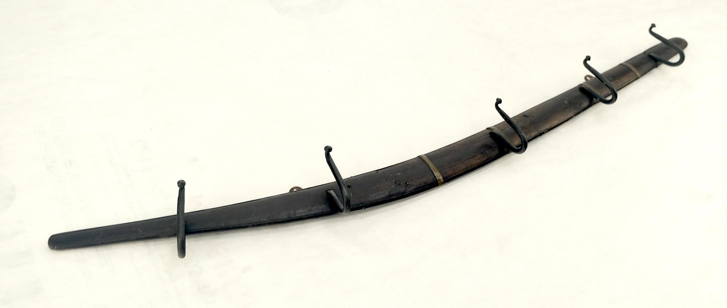 EstablishedLines Old Antique c1920s Boomerang Coat Rack Conversion