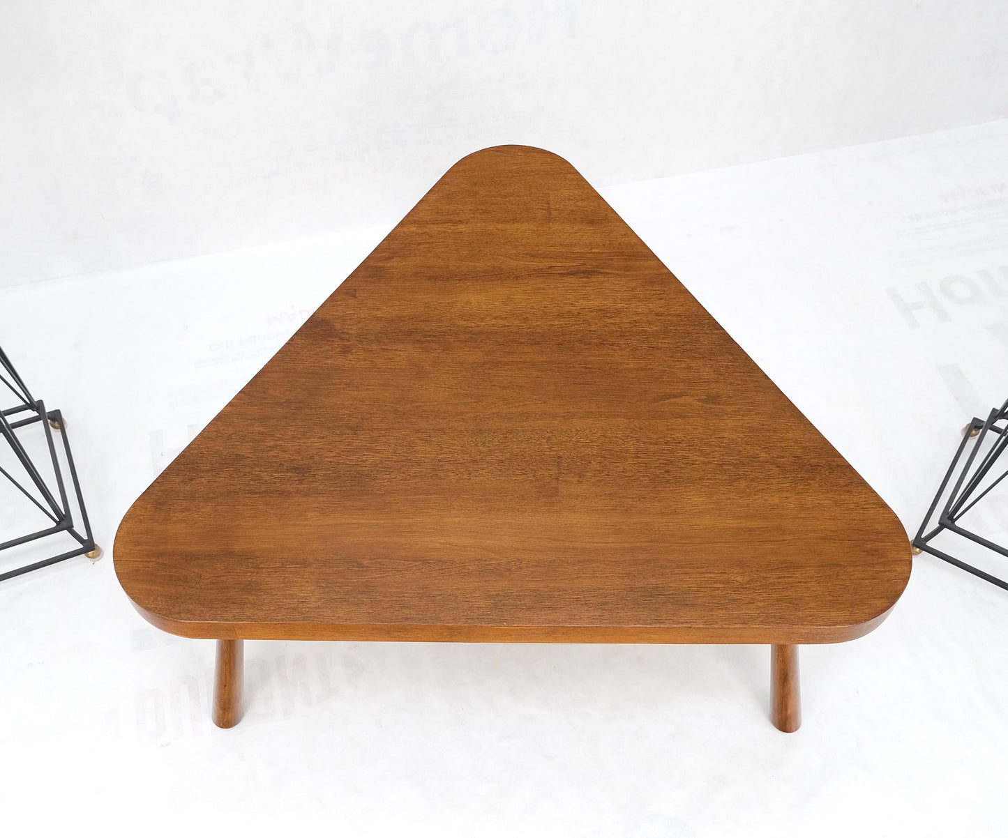 EstablishedLines Gibbings for Widdicomb Triangular Tapered Dowel Leg Coffee Side Table Mint!