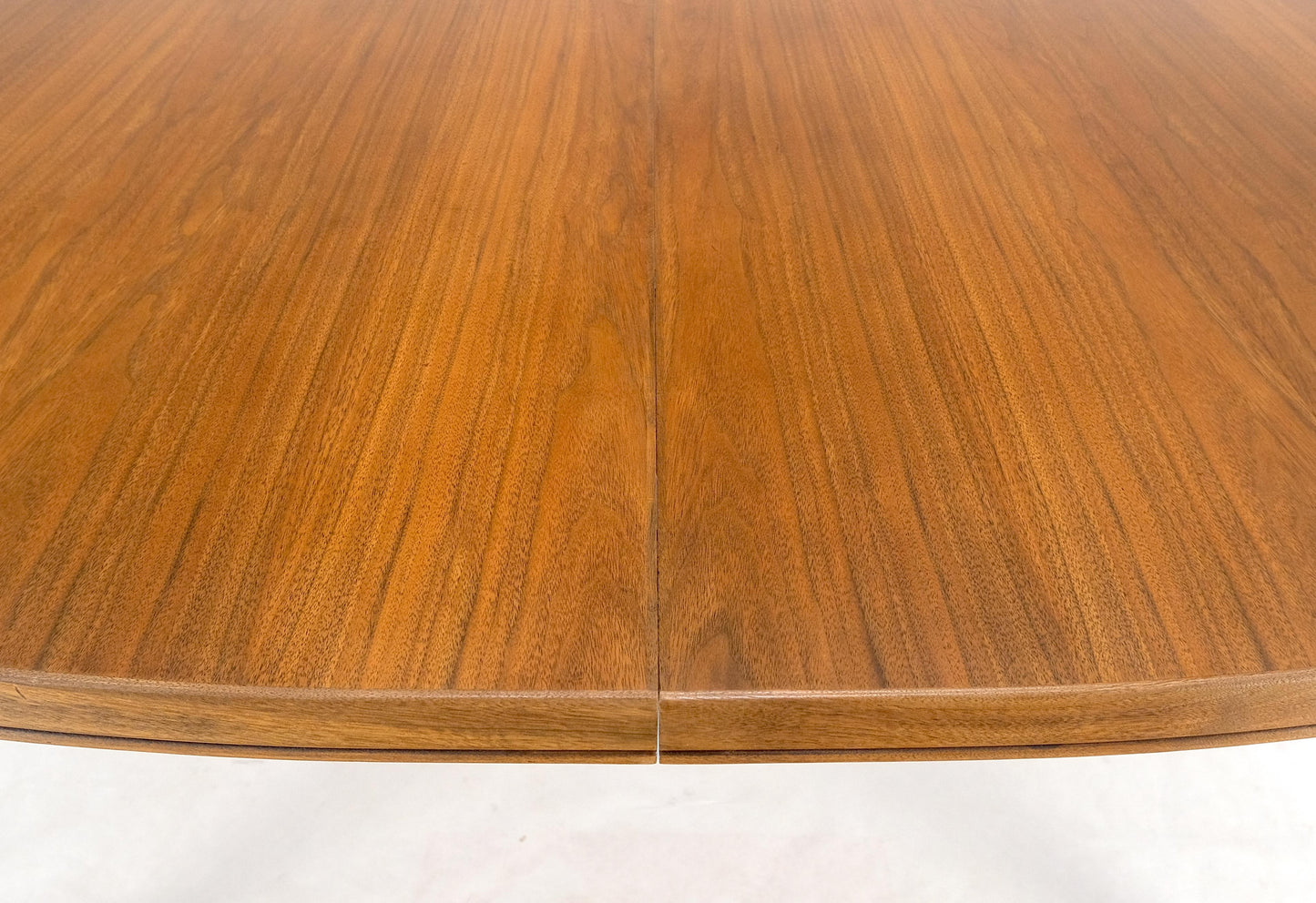 EstablishedLines Dux of Sweden Oval Walnut Danish Dining Table w/ 3Leaves Total 135" in Length
