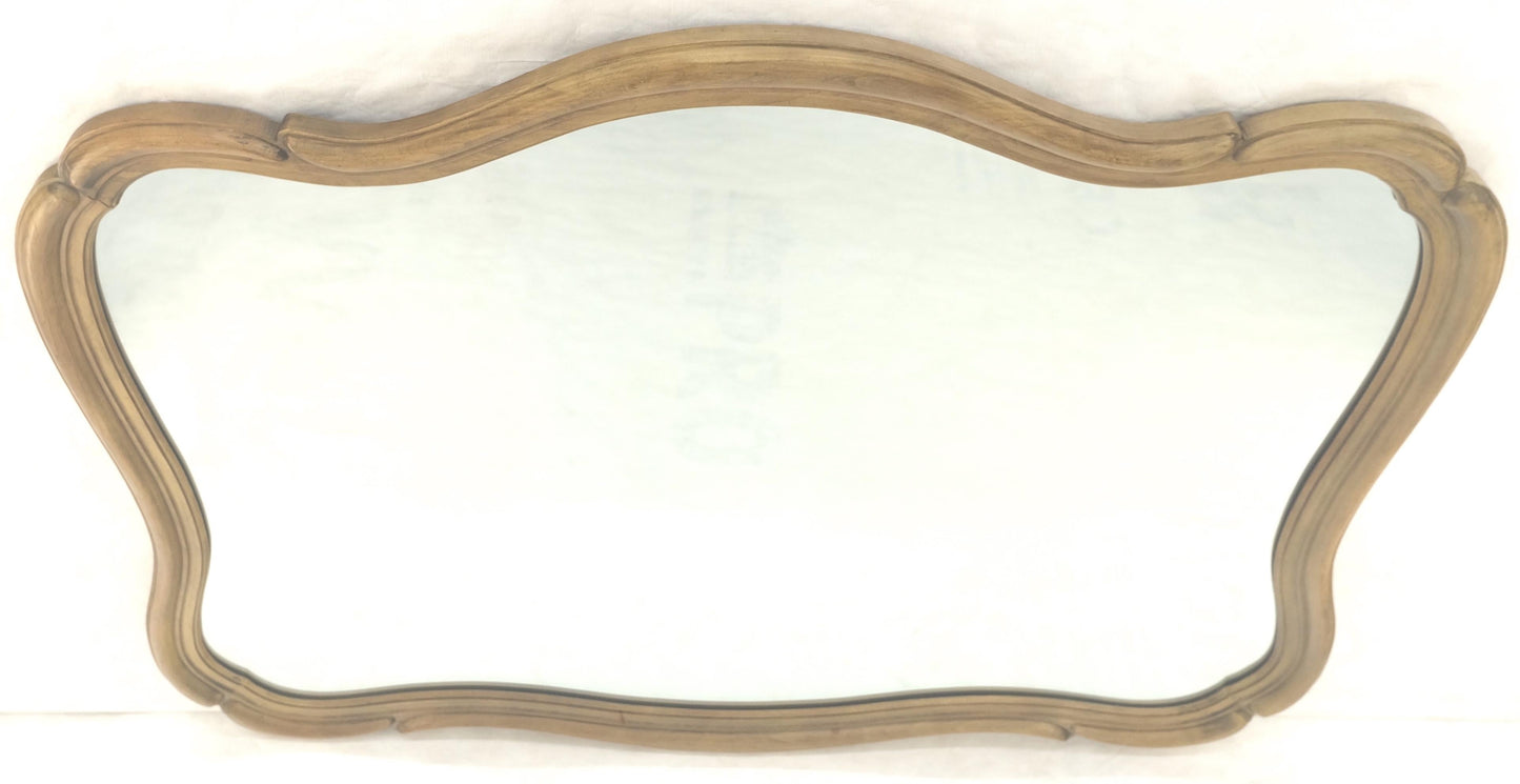 EstablishedLines Figural Silver Style Mid Century Modern Wall Mirror Mint