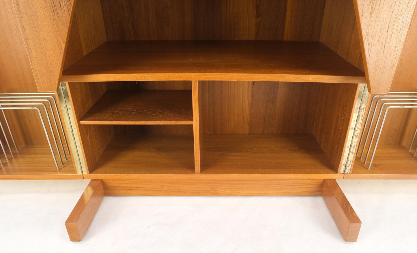 EstablishedLines Danish Mid Century Teak Box Wooton Folding Desk Writing Table File Cabinet MINT!