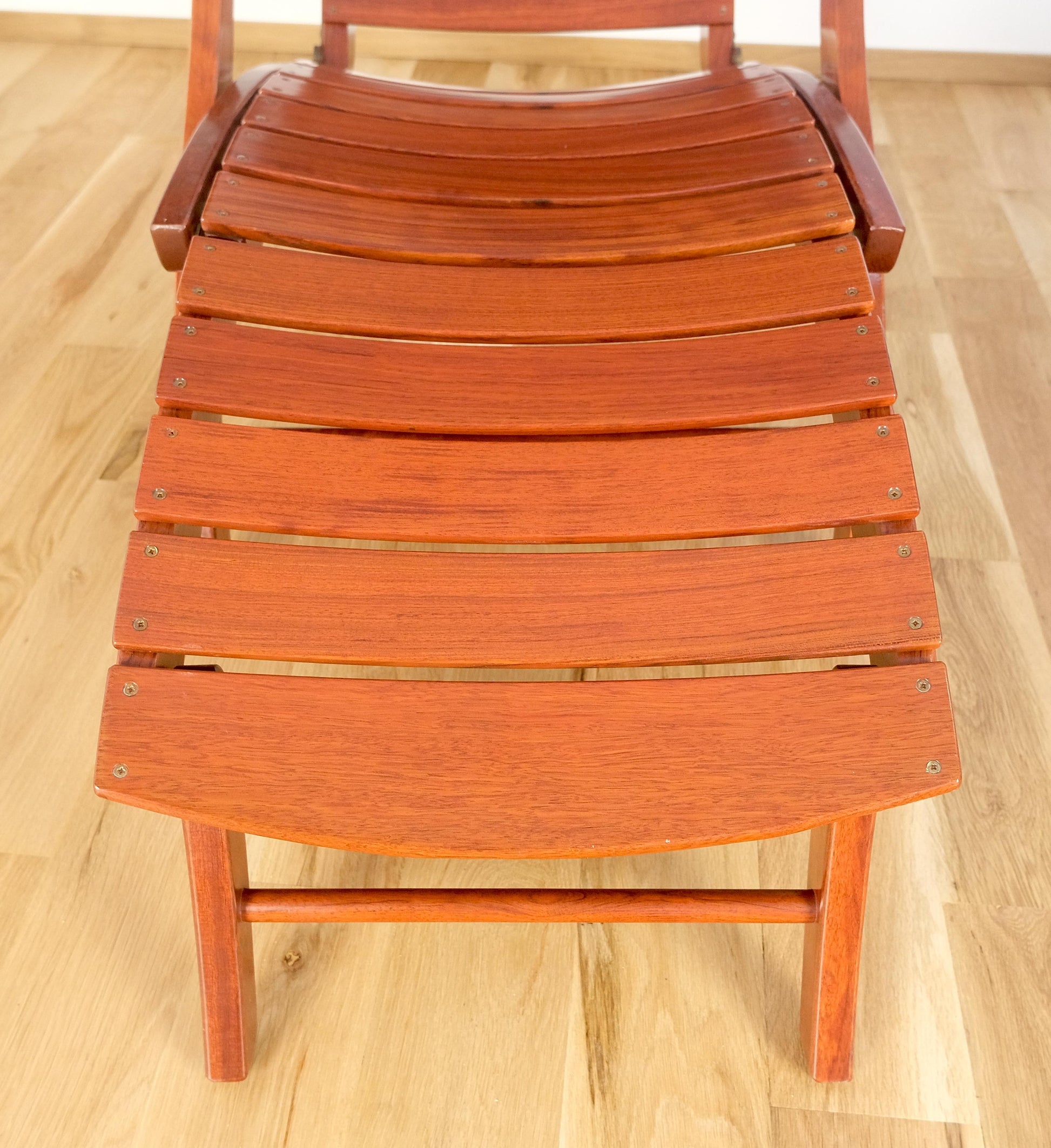 EstablishedLines Tricomfort Made in France SOLID Rosewood Lounge Chairs Ottomans Coffee Table