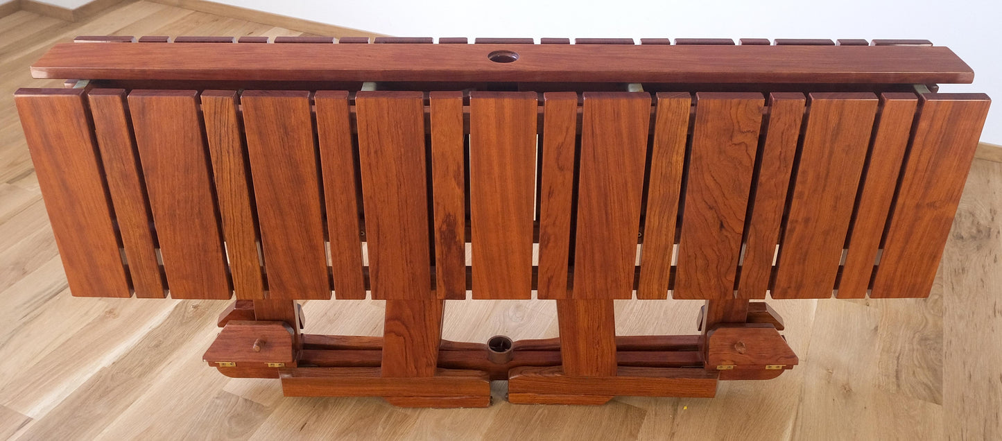 EstablishedLines Tricomfort Madein France SOLID Rosewood Adjustable Chairs Folding Table Outdoor