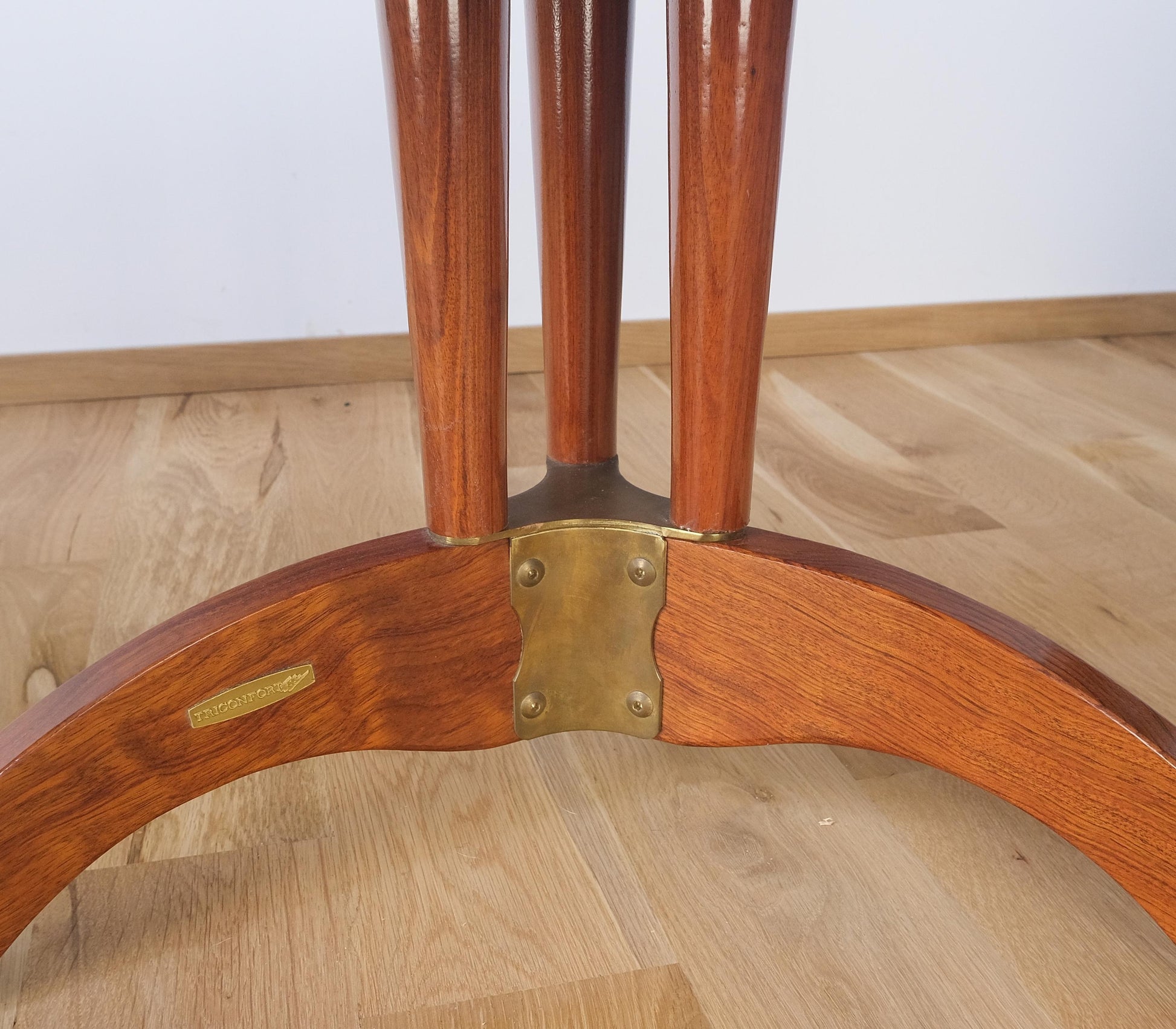 EstablishedLines Tricomfort Made in France SOLID Rosewood Lounge Chairs Ottomans Coffee Table