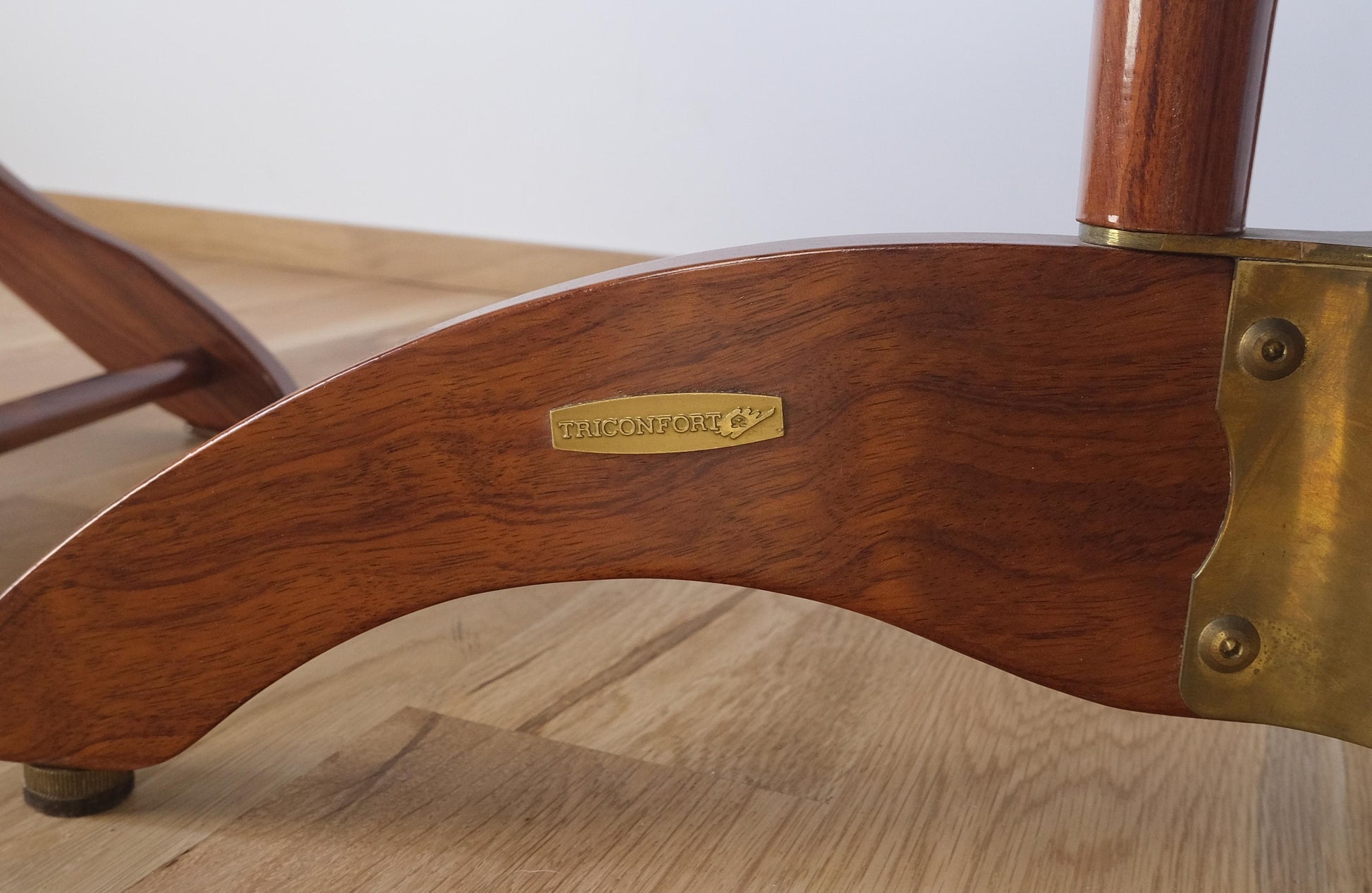 EstablishedLines Tricomfort Made in France SOLID Rosewood Lounge Chairs Ottomans Coffee Table