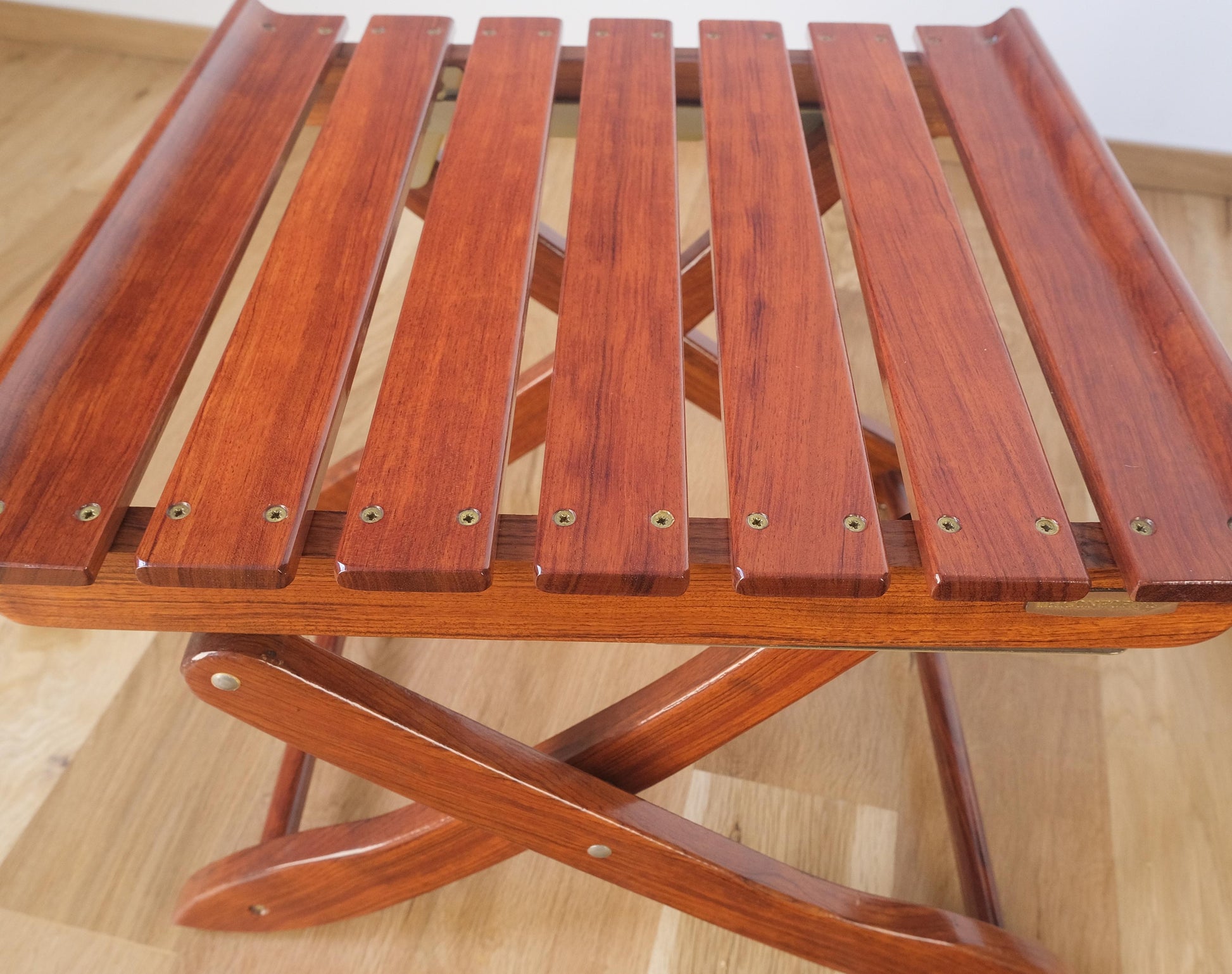 EstablishedLines Tricomfort Made in France SOLID Rosewood Lounge Chairs Ottomans Coffee Table