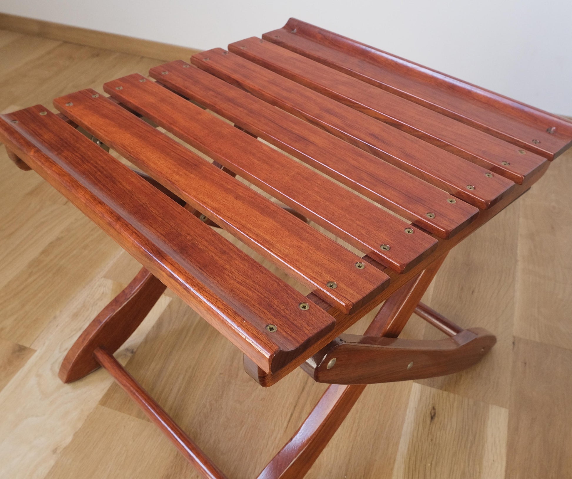 EstablishedLines Tricomfort Made in France SOLID Rosewood Lounge Chairs Ottomans Coffee Table