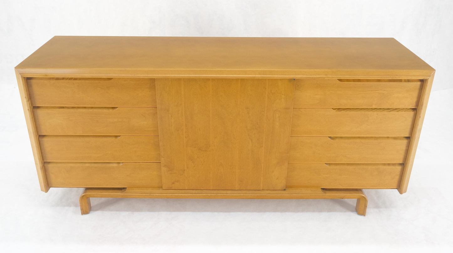 EstablishedLines Edmond Spence 9 Drawers Blond Birch Swedish Mid Century Modern Dresser Credenza