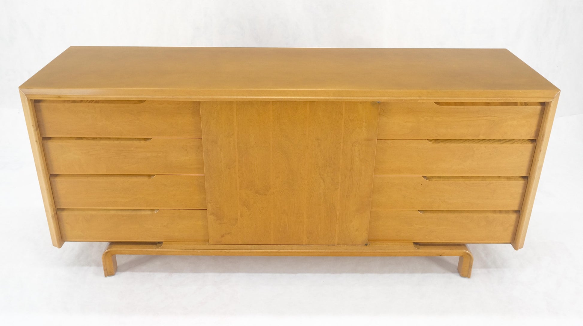 EstablishedLines Edmond Spence 9 Drawers Blond Birch Swedish Mid Century Modern Dresser Credenza