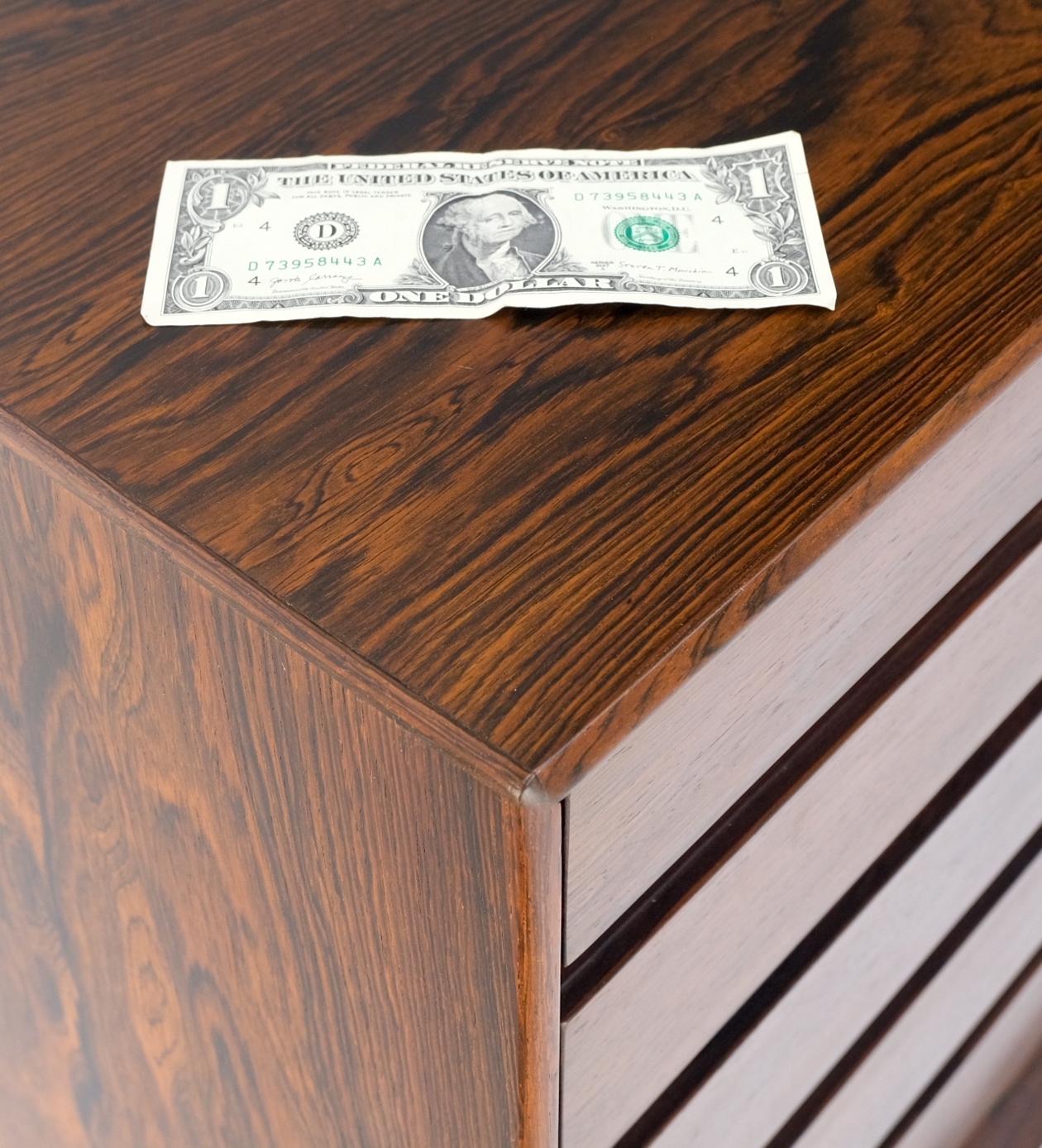 EstablishedLines Danish Mid-Century Modern Rosewood 3 Doors 5 Drawers Credenza Dresser Mint!