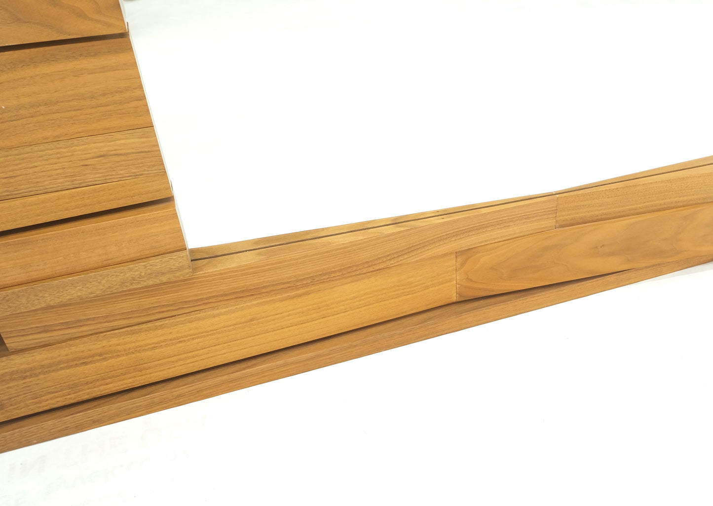 EstablishedLines Light Solid Walnut Arts and Crafts Style Mid-Century Modern Wall Mirror Mint!