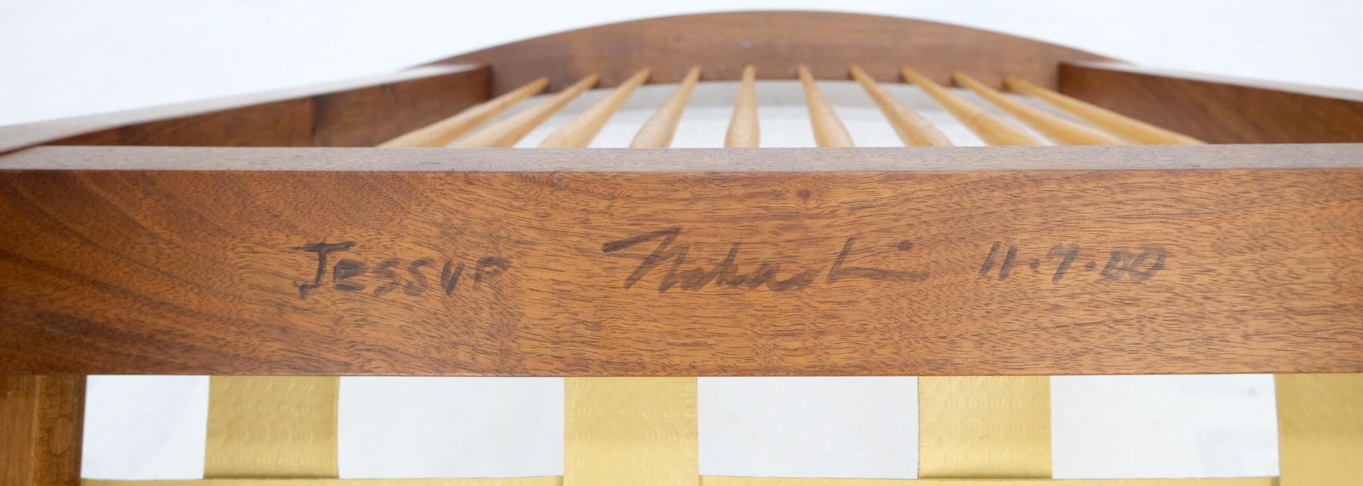 EstablishedLines Pair Mira Nakashima Conoid Lounge Chairs After George Nakashima, 2000