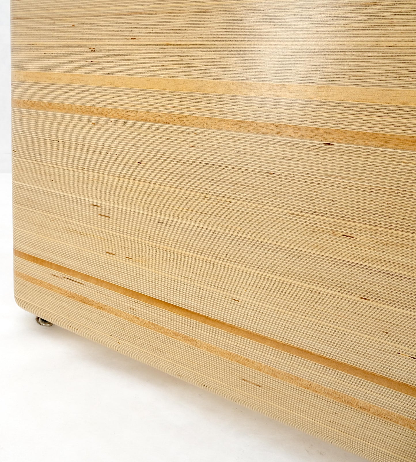 EstablishedLines Heavy Layered & Milled Plywood Mid Century V Shape Base 3/4" Glass Top Rectangle