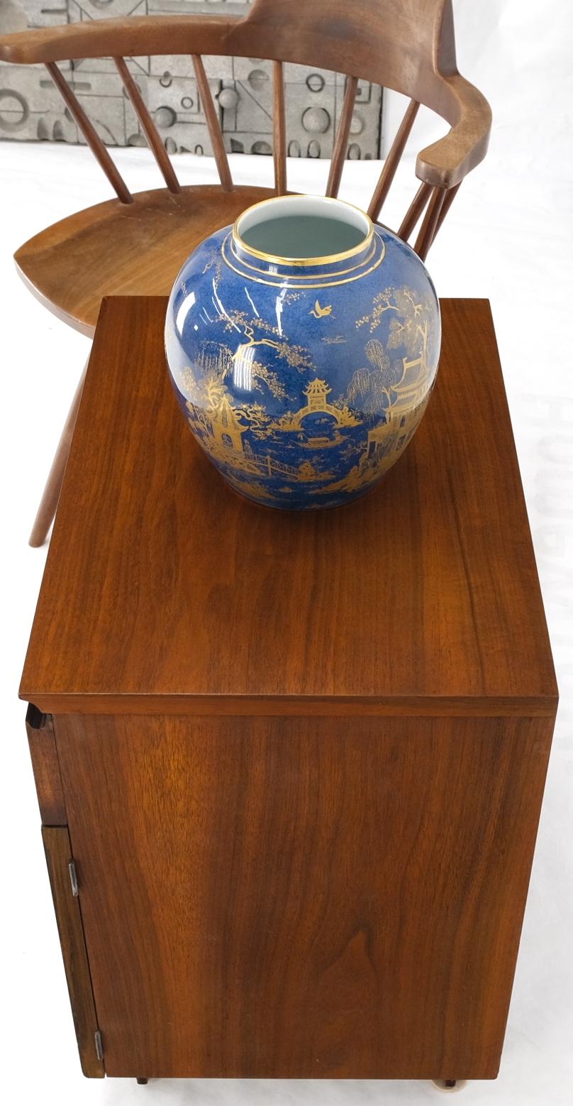 EstablishedLines Walnut Two Doors Bottom Compartment One Drawer End Table Night Stand Mint