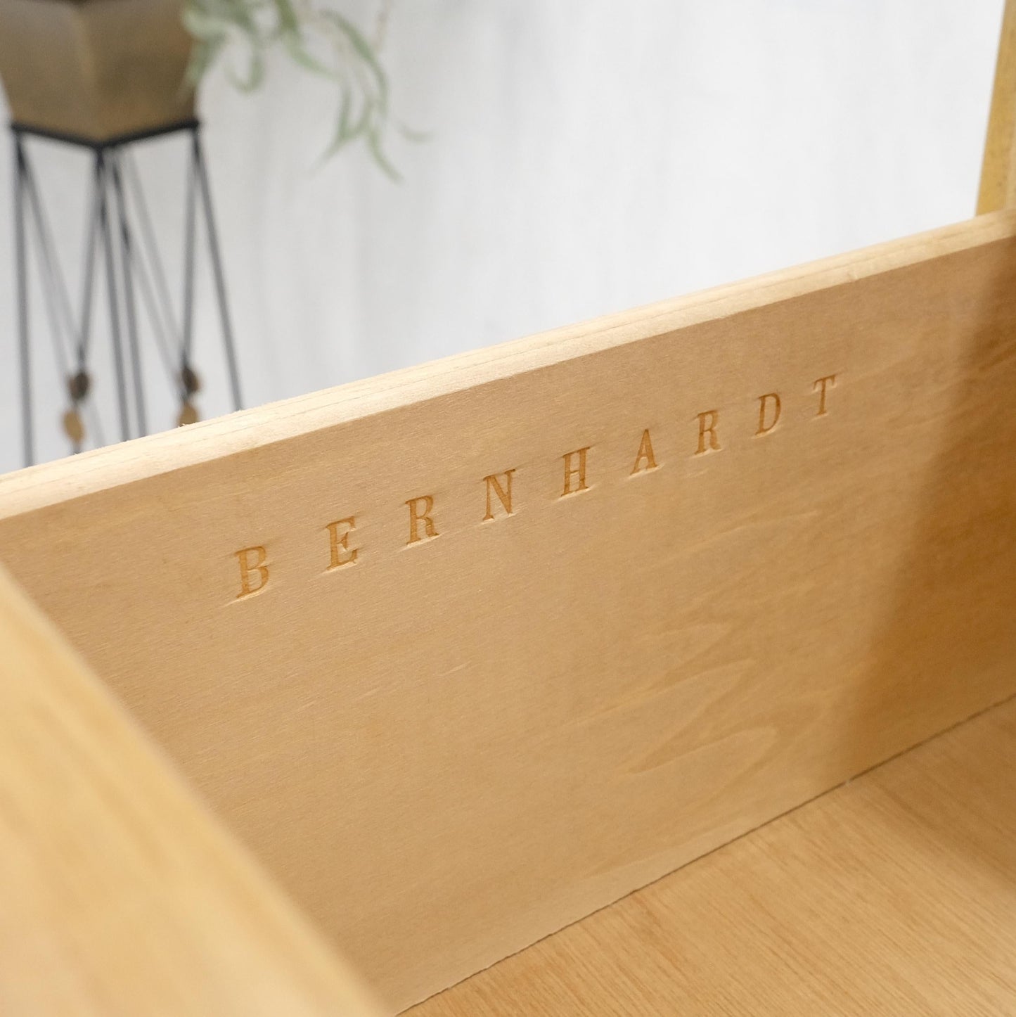 EstablishedLines Pickled Oak 6 Drawers Two Door Compartment Chifforobe Chest Dresser Cabinet MINT